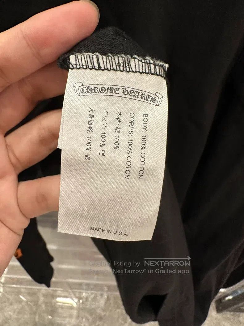 Chrome Hearts CHROME HEARTS Size XL Orange Three Cross Sanskrit Black Lon Size US XL / EU 56 / 4 - 5 Thumbnail