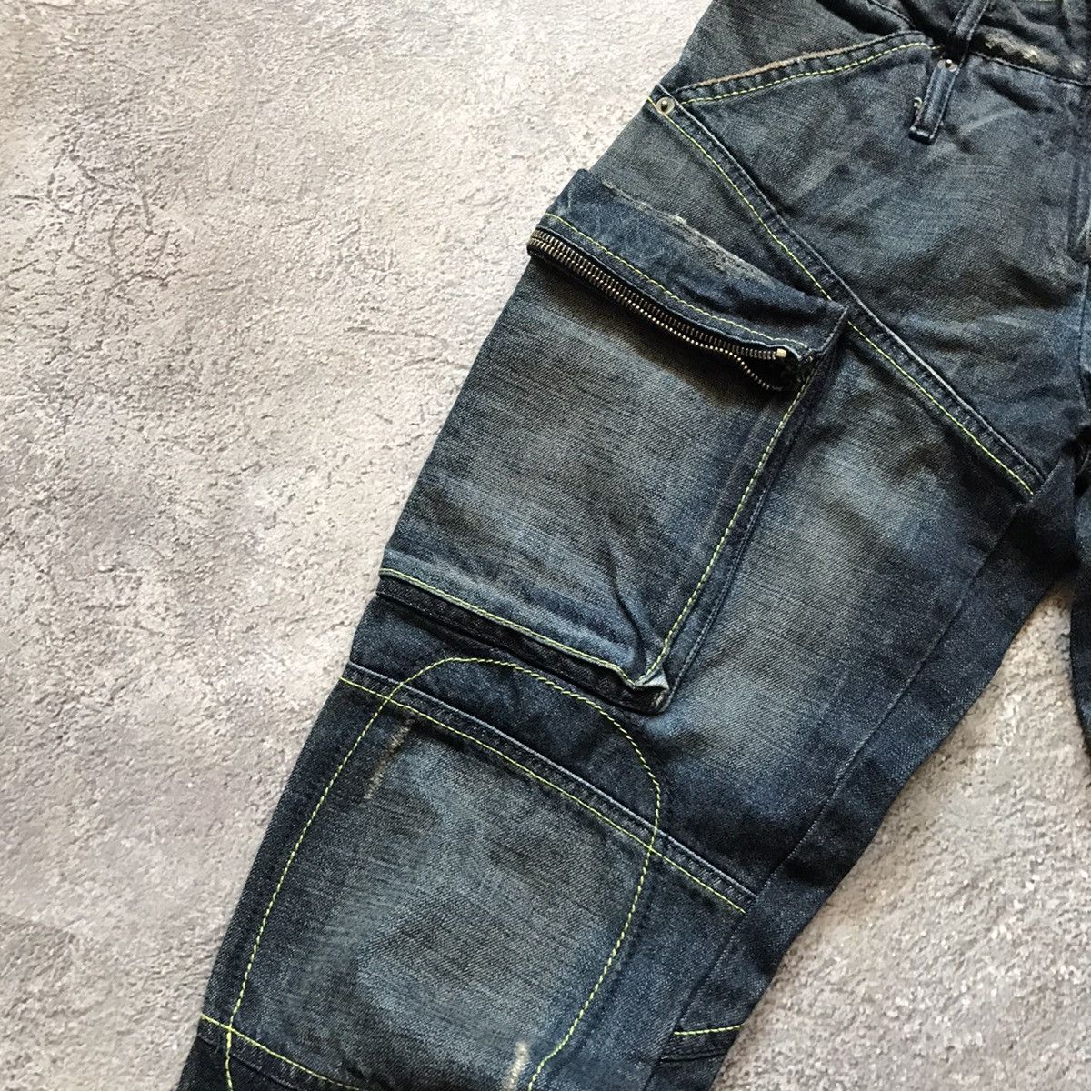 Vintage Vintage 90s Y2K Distressed Baggy Wide Leg Jeans Grunge 30 Size US 30 / EU 46 - 3 Thumbnail