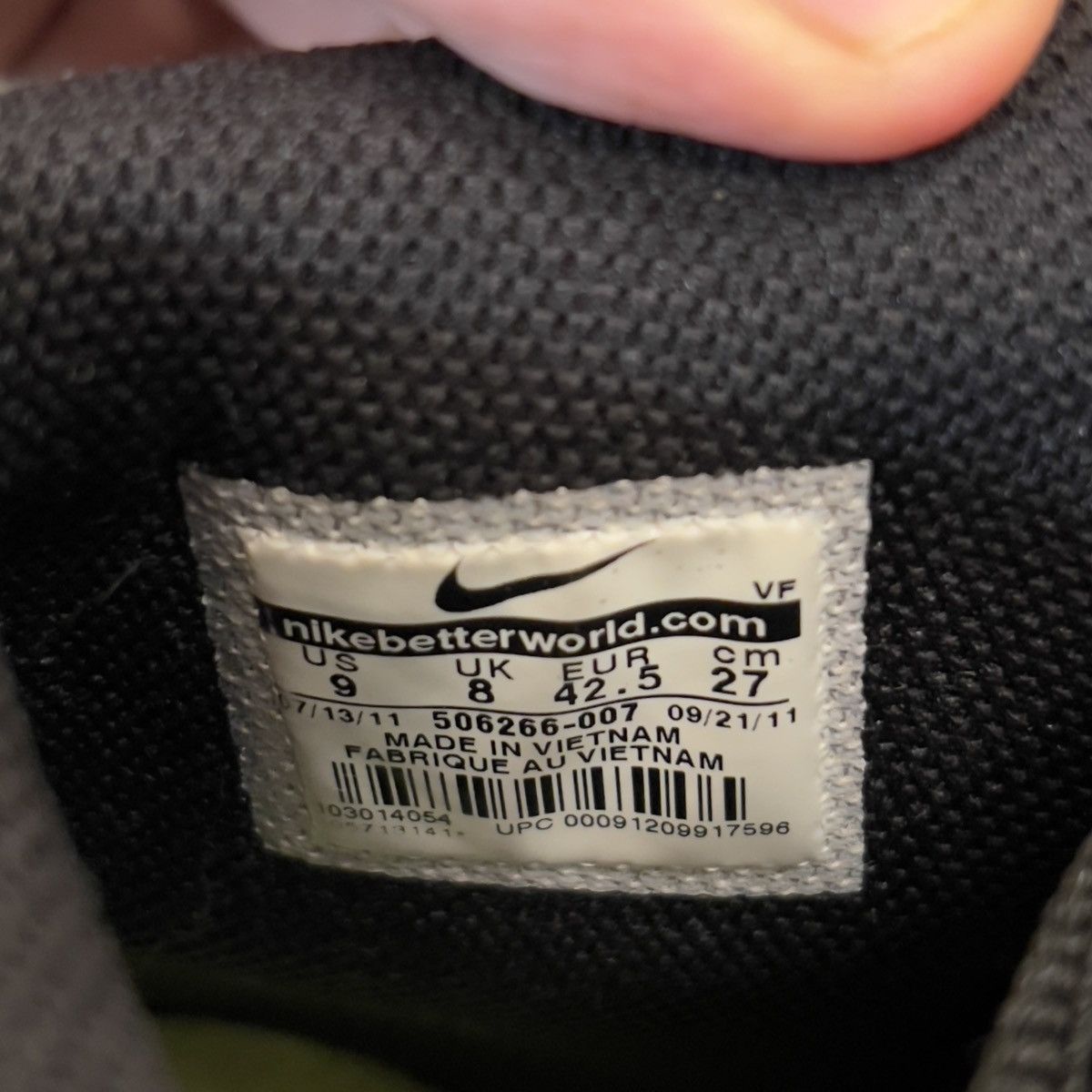 Vintage Nike 6.0 Premium Grey Volt Glow In The Dark