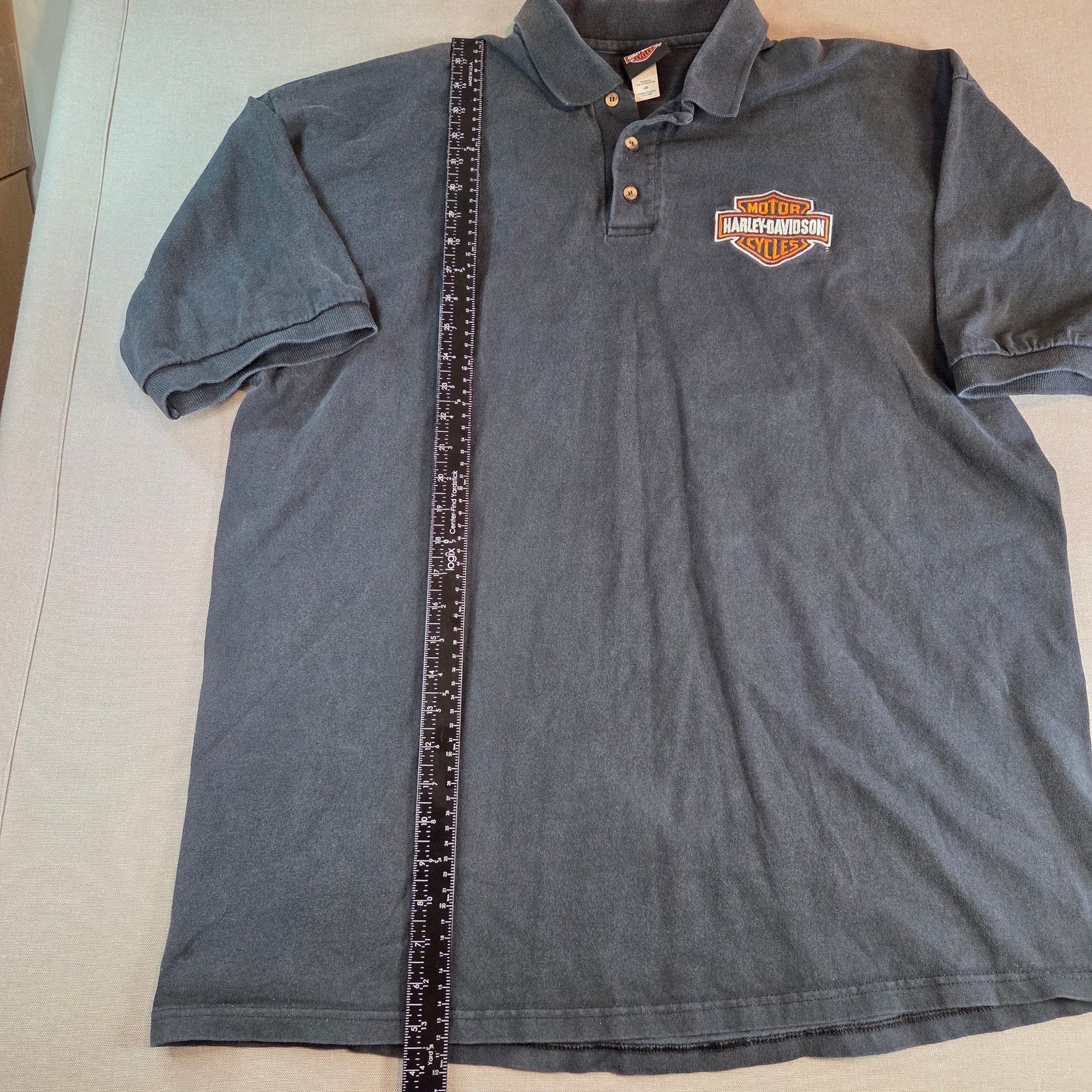 Harley Davidson Vintage Harley Polo 2XL Doc’s Shawano WI Size US XXL / EU 58 / 5 - 7 Thumbnail