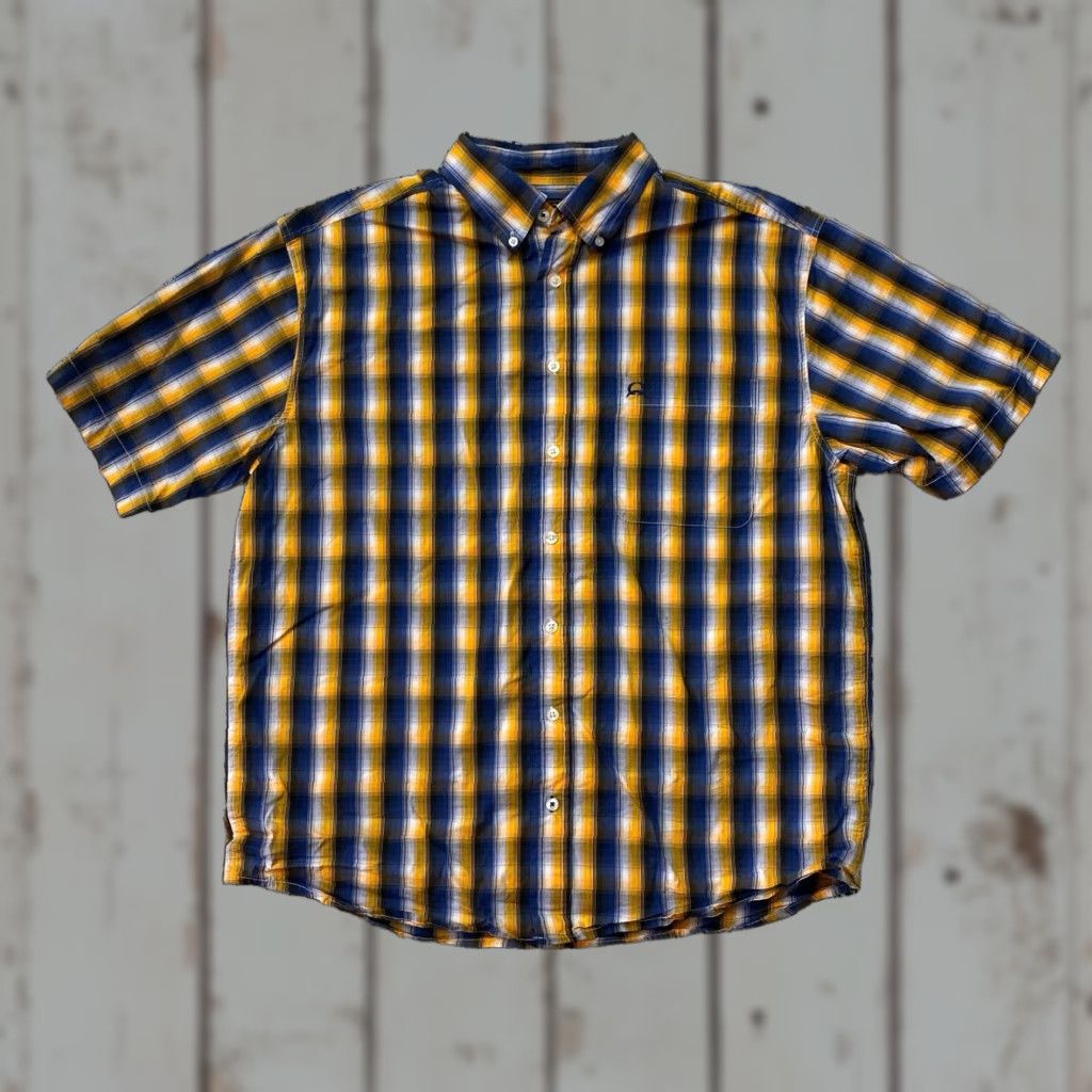 Vintage Cinch Mens Shirt Large Western Blue Yellow Plaid Button-Up Casual Workwear Western Plaid Shirt Mens L Blue Size US L / EU 52-54 / 3 - 1 Thumbnail