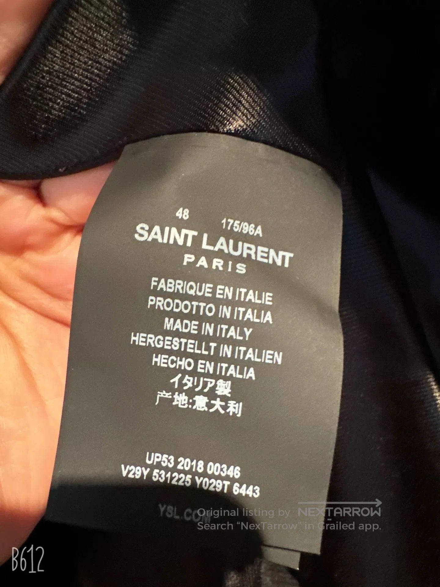 Saint Laurent Paris Saint Laurent Leather Sleeves Baseball Jacket. Size US M / EU 48-50 / 2 - 6 Thumbnail
