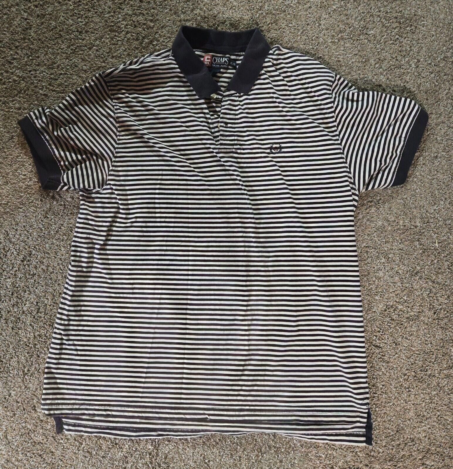 Chaps Chaps Ralph Lauren Striped Golf/Rugby Mens Polo Shirt XL Size US XL / EU 56 / 4 - 1 Thumbnail