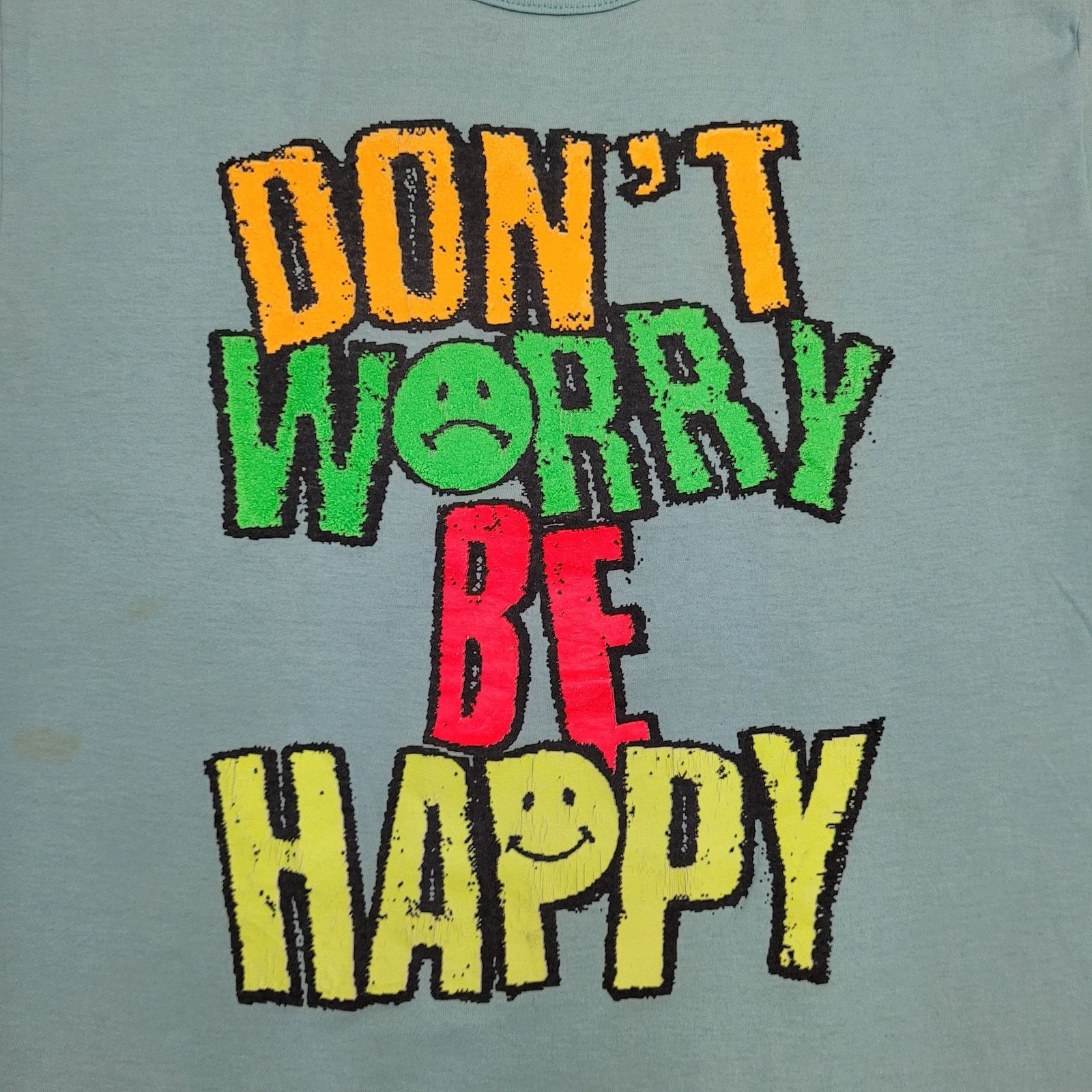 Other Vintage 80s Be Happy Shirt M/L 20x27 USA Size US L / EU 52-54 / 3 - 13 Thumbnail