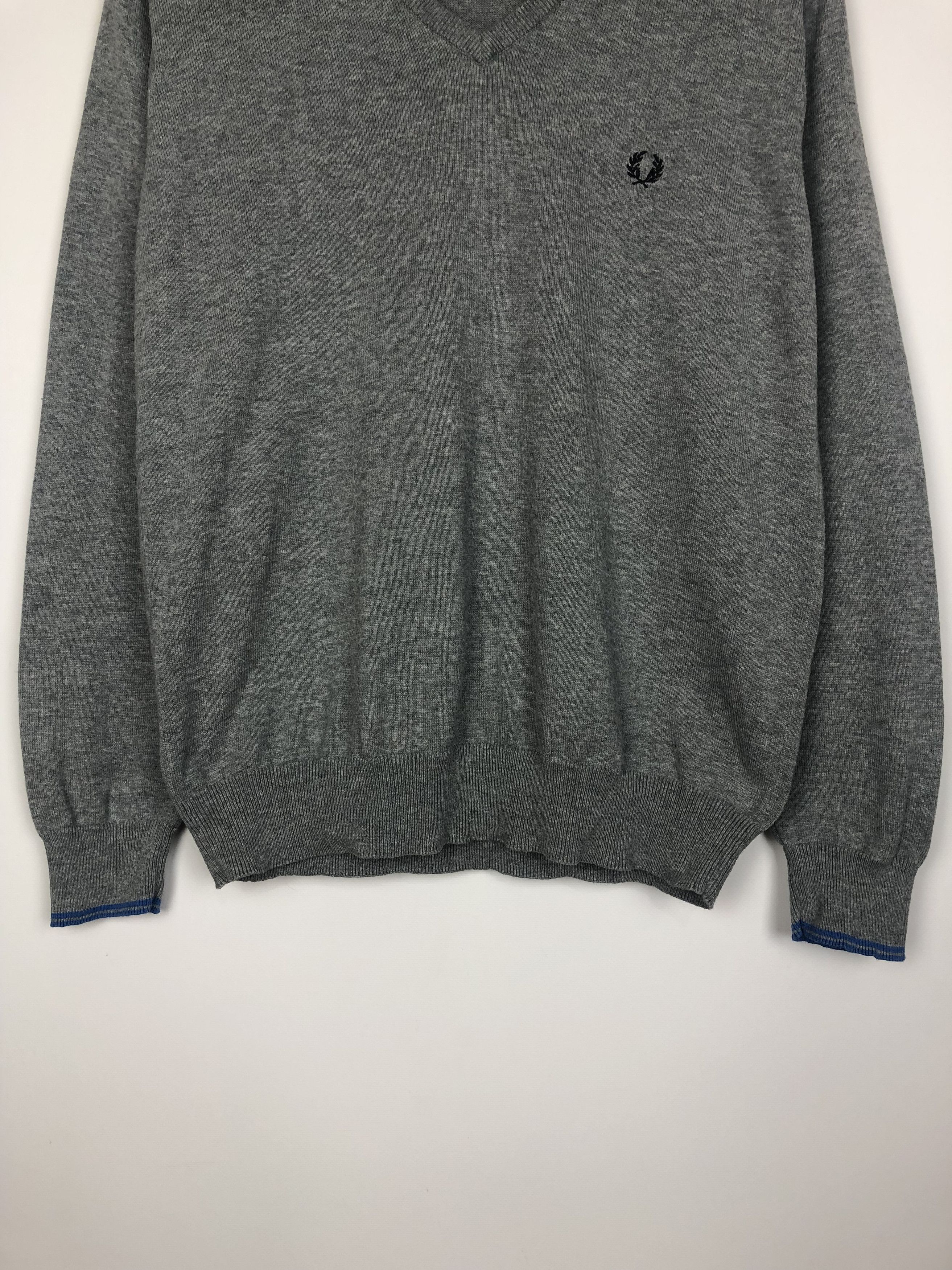 Fred Perry Fred Perry Sweater Gray Pullover Small Logo M Size US M / EU 48-50 / 2 - 4 Thumbnail