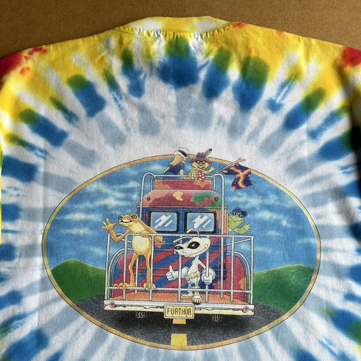 Grateful Dead Vintage 1996 Grateful Dead Furthur Bus Kesey Pranksters Tee Size US L / EU 52-54 / 3 - 4 Thumbnail