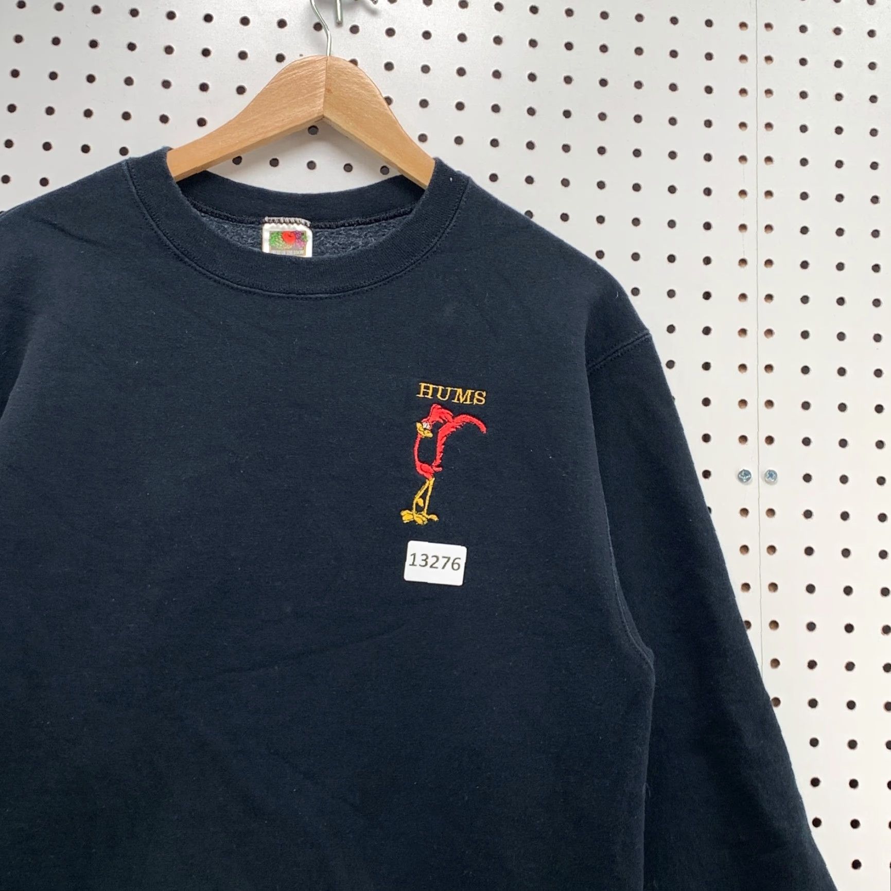 Fruit Of The Loom VINTAGE Road Runner Black Mens Long Sleeve Crewneck Sweater Size M Hums Size US XL / EU 56 / 4 - 5 Thumbnail