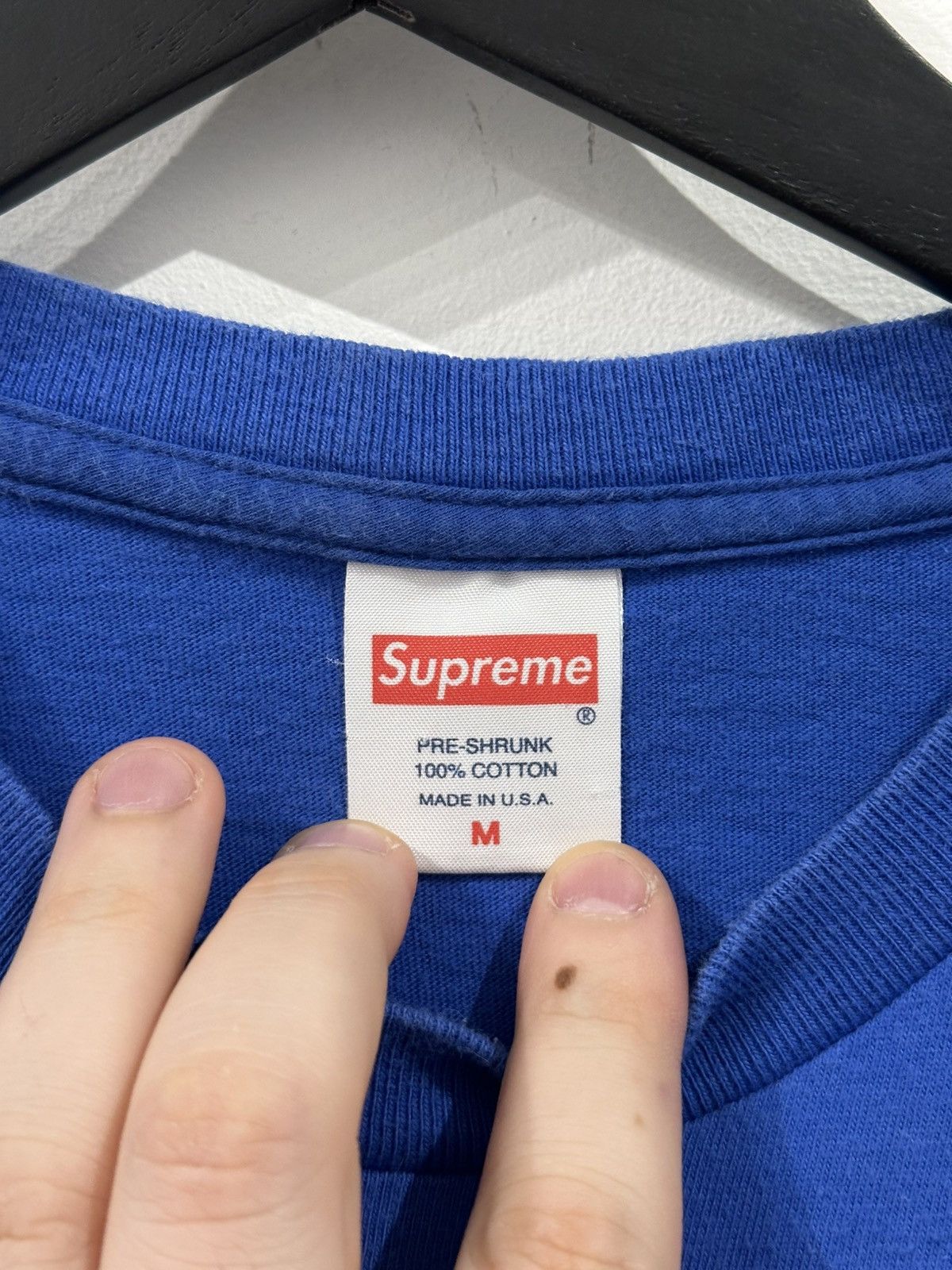 Supreme Supreme Flaming Bus Graphic T-Shirt Blue Size M Made in USA Size US M / EU 48-50 / 2 - 2 Thumbnail