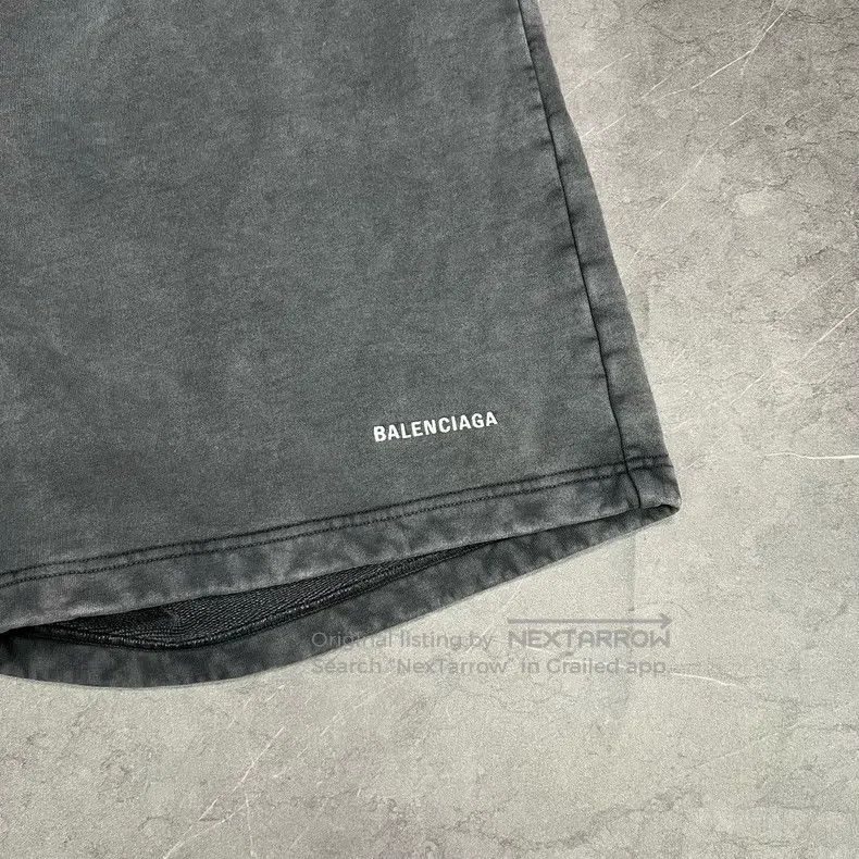 Balenciaga Balenciaga size XS Washed Old-Look Embroidered Letter Logo Size US 27 - 3 Thumbnail
