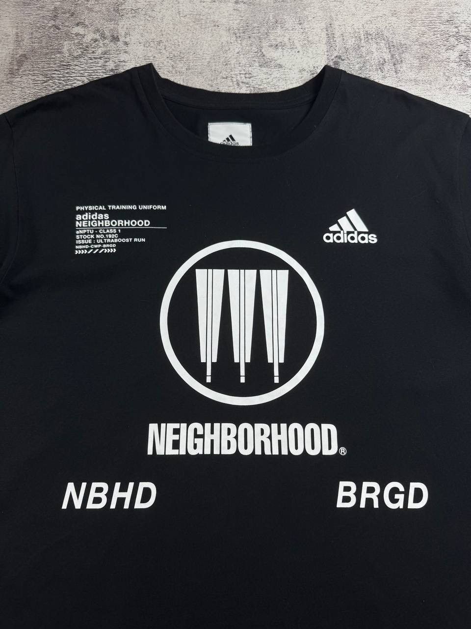 Adidas × Neighborhood Adidas X Neighborhood Men’s L Size Black Collaboration Cotton Jersey T-Shirt Tee Size US L / EU 52-54 / 3 - 4 Thumbnail