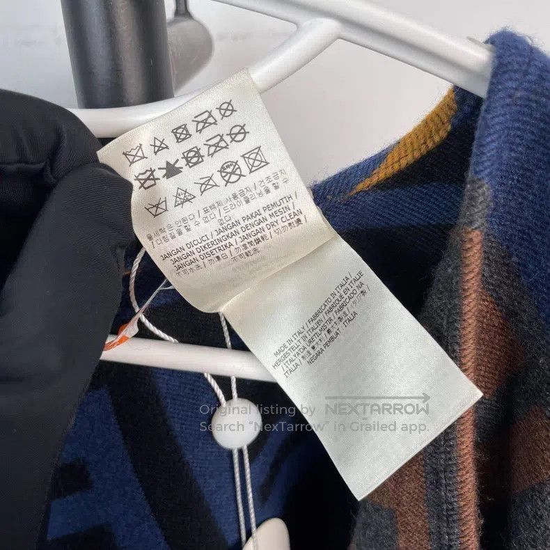 Fendi Fendi size 140＊140 Double-sided color-block cashmere scarf Size ONE SIZE - 8 Thumbnail
