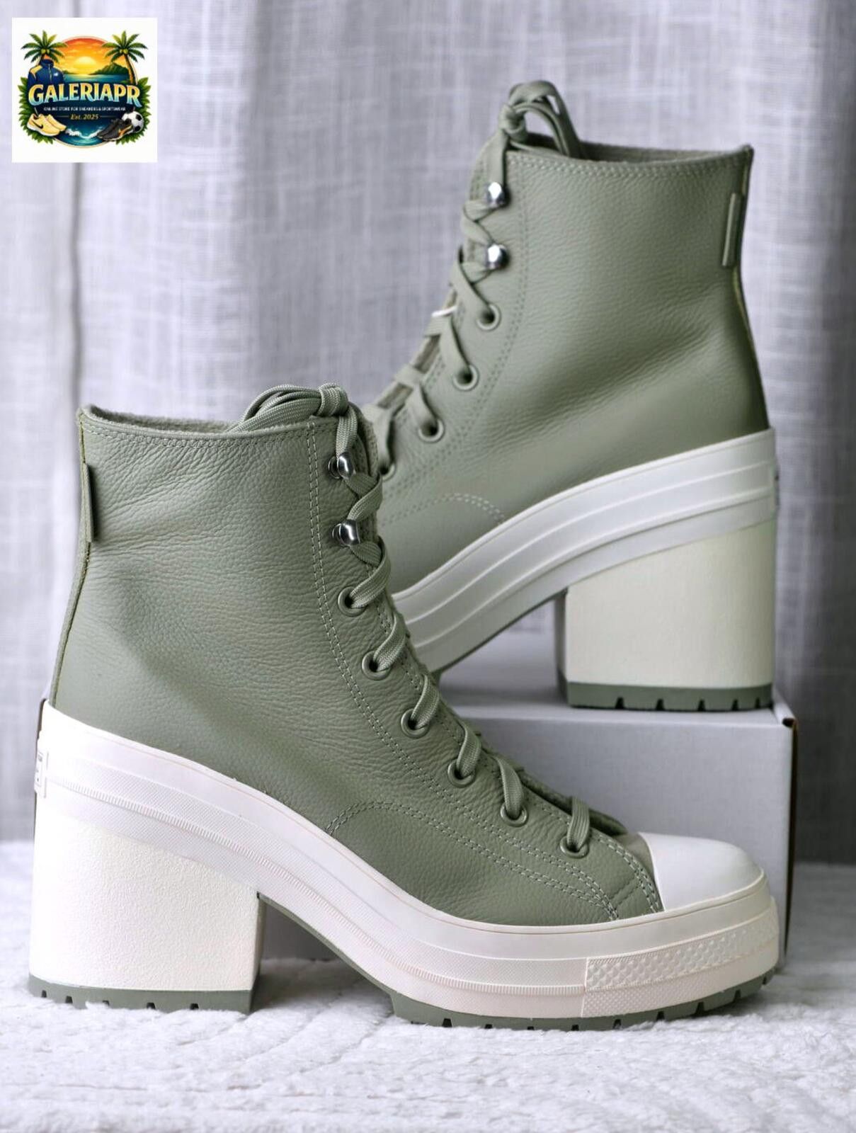 Converse Converse Chuck 70 De Luxe Heel Platform – Green Women Size US 12 / IT 42 - 11 Thumbnail