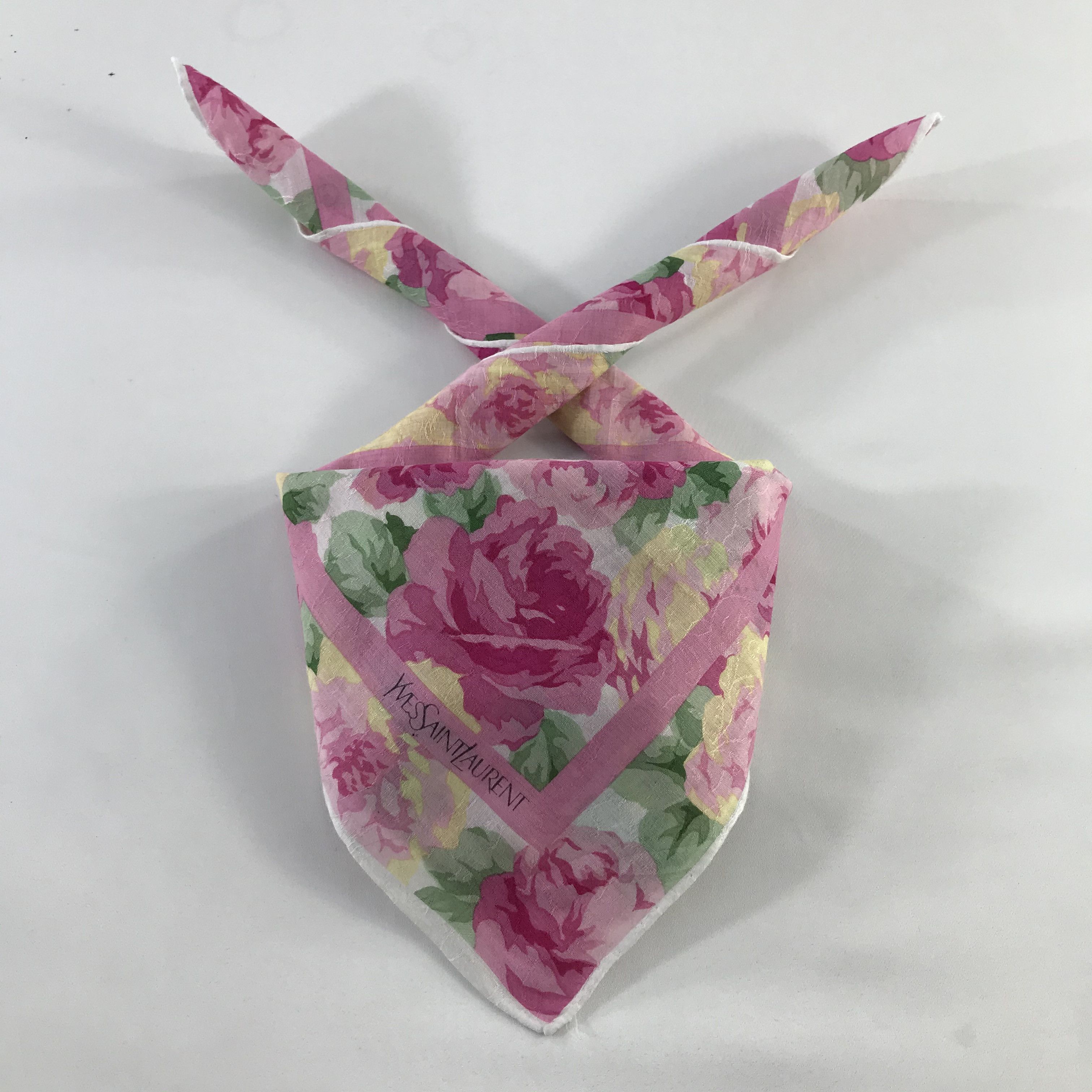 Vintage × Yves Saint Laurent Yves Saint Laurent Bandana / Handkerchief /Neckerchief -S480 Size ONE SIZE - 4 Thumbnail