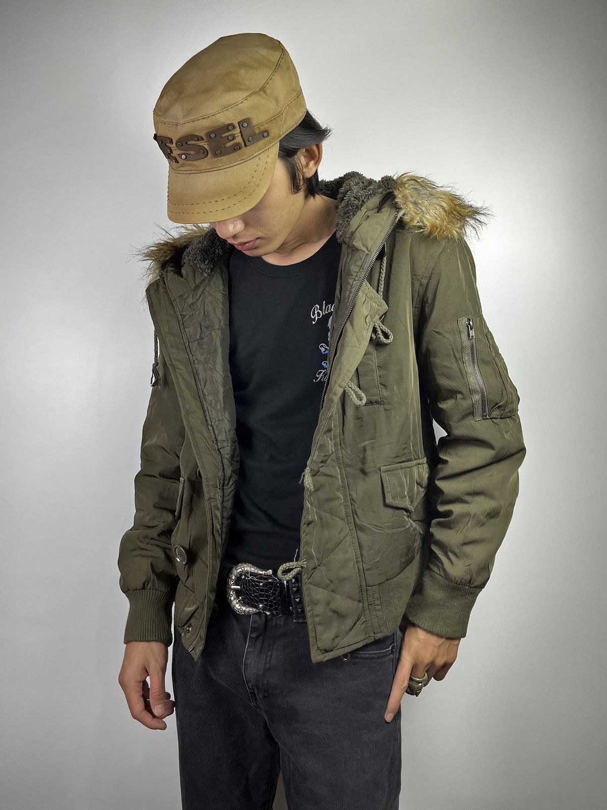 Japanese Brand Fur jacket winter sesh bliatorm japan ifsixwasnine lgb style Size US M / EU 48-50 / 2 - 5 Thumbnail