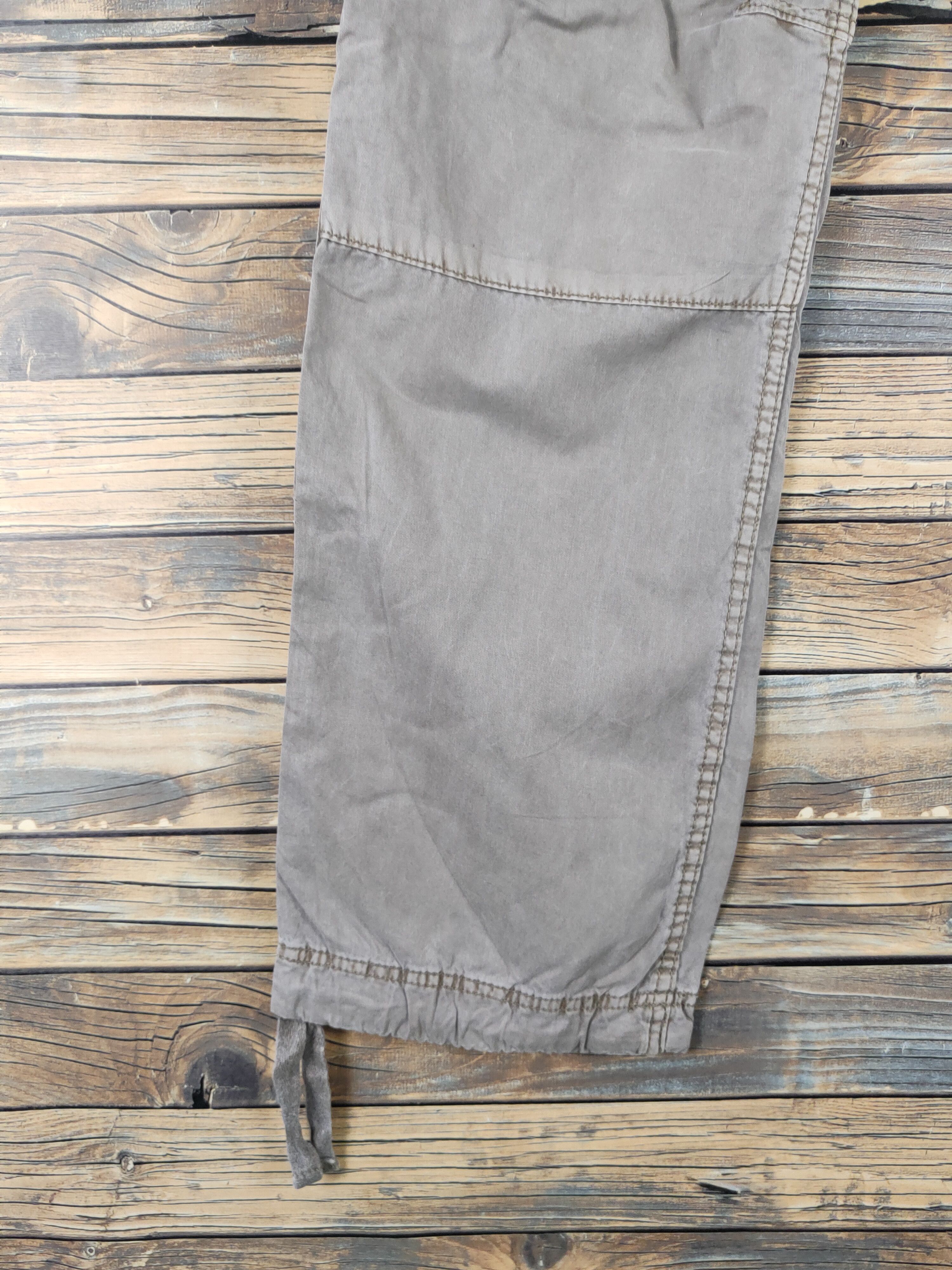 Japanese Brand Uniqlo Olive Faded Multipocket Tactical Cargo Pants #W1896 Size US 32 / EU 48 - 4 Thumbnail