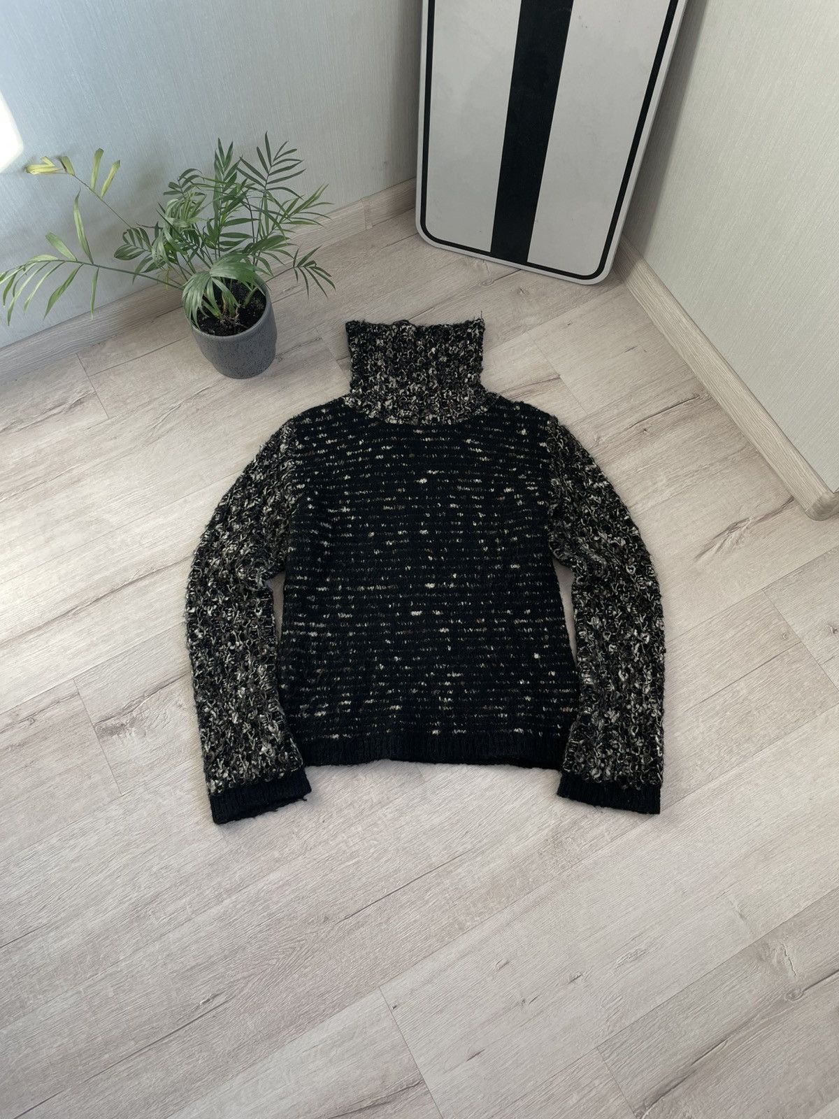 Japanese Brand × Le Grande Bleu (L.G.B.) Vintage Knitted Japan Roll Neck Sweater Abstract Stripe Y2k Size US M / EU 48-50 / 2 - 1 Thumbnail