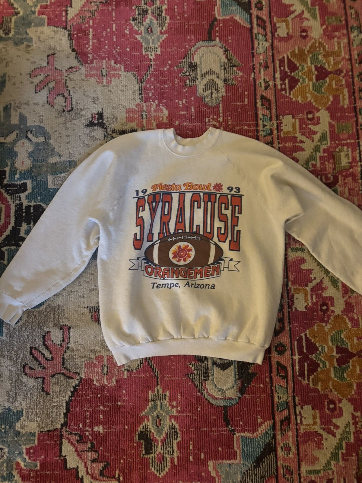 Fruit Of The Loom × Vintage Vintage Syracuse Football Crewneck Sweatshirt Size US L / EU 52-54 / 3 - 1 Thumbnail