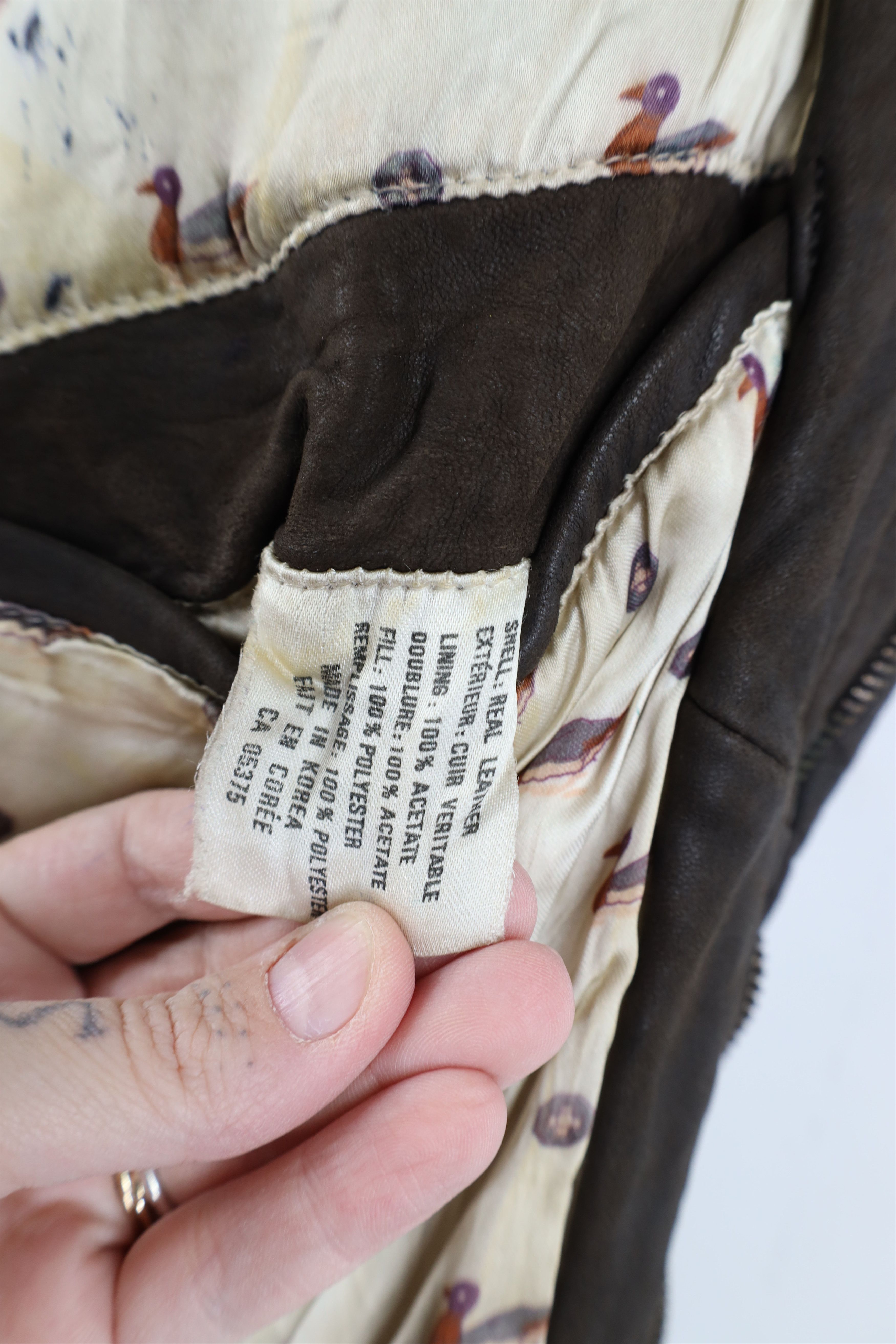 Vintage AS IS Vintage 90s Streetwear Leather Cafe Bomber Jacket Size US S / EU 44-46 / 1 - 11 Thumbnail
