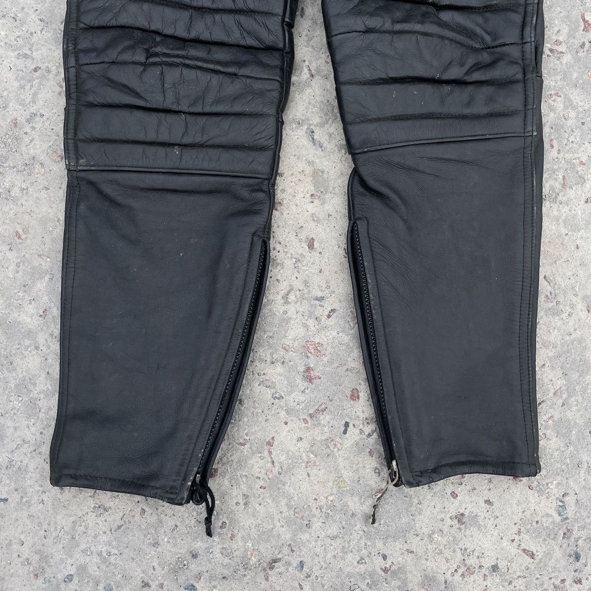 Other Vintage Moto Leather Pants 50 Size Y2K 90s USA Japan Size US 31 - 3 Thumbnail