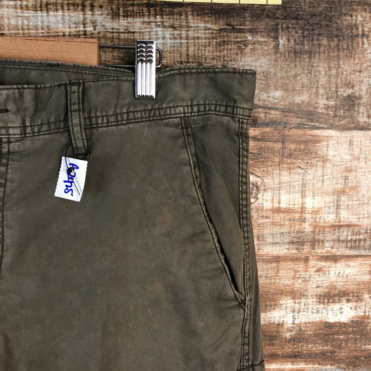 Japanese Brand Uniqlo Green japan utility Cargo Multipocket Pants #A2425 Size US 35 - 8 Thumbnail