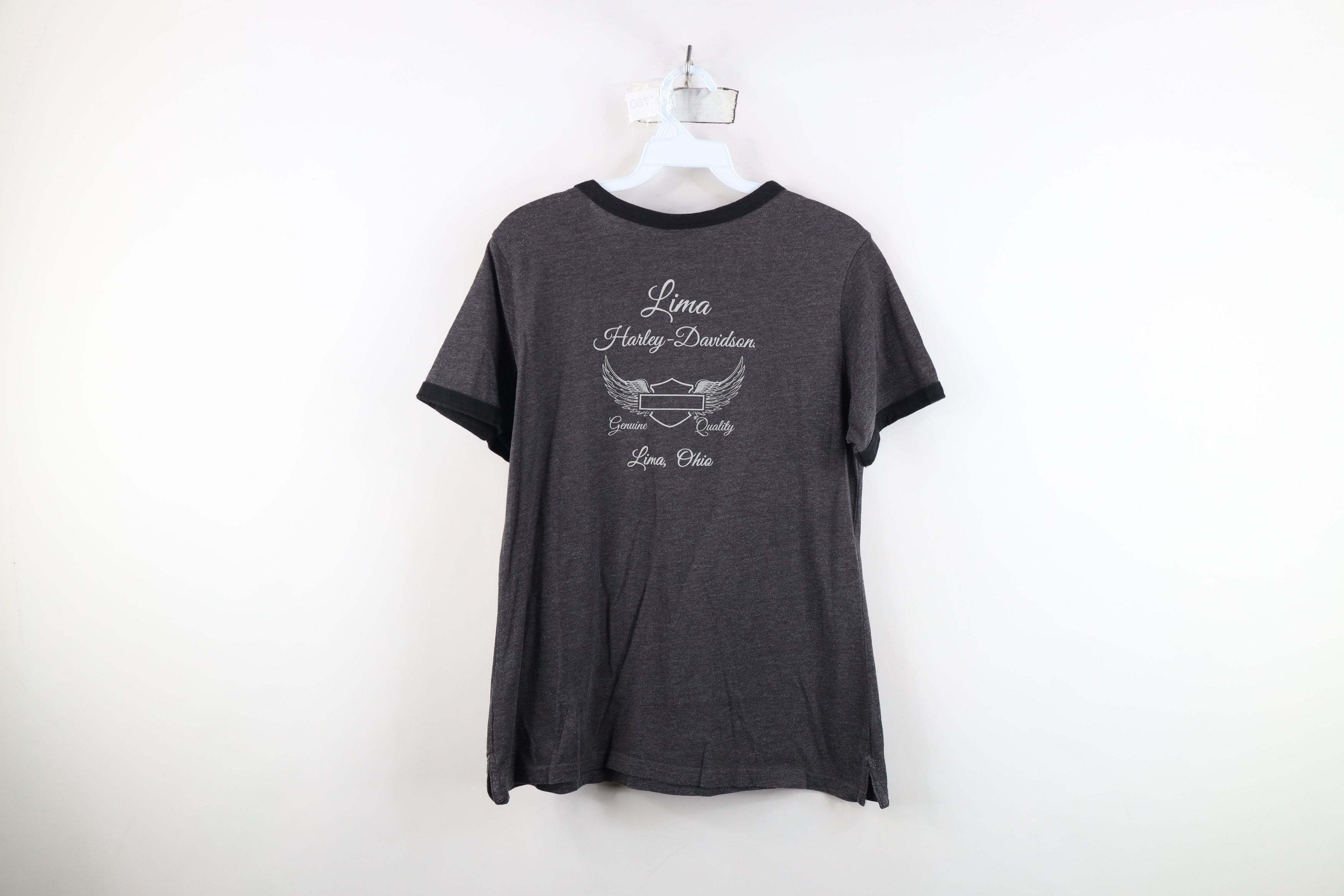 Harley Davidson Vintage Y2K Harley Davidson Jersey Knit Ringer T-Shirt Size L / US 10 / IT 46 - 11 Thumbnail