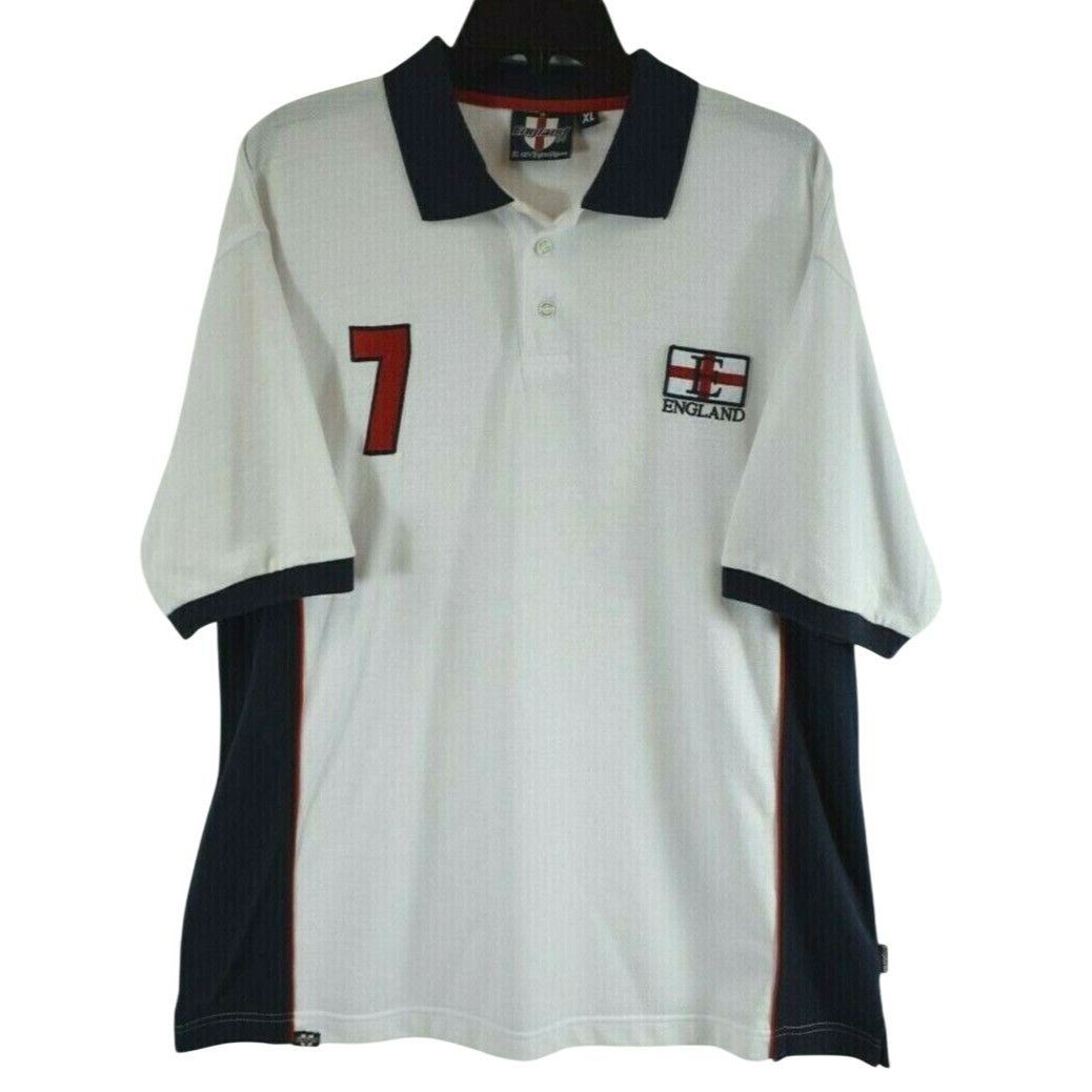 Designer England 04 Mens XL Team England 7 Sports Polo Short Sleeve S Size US XL / EU 56 / 4 - 1 Thumbnail