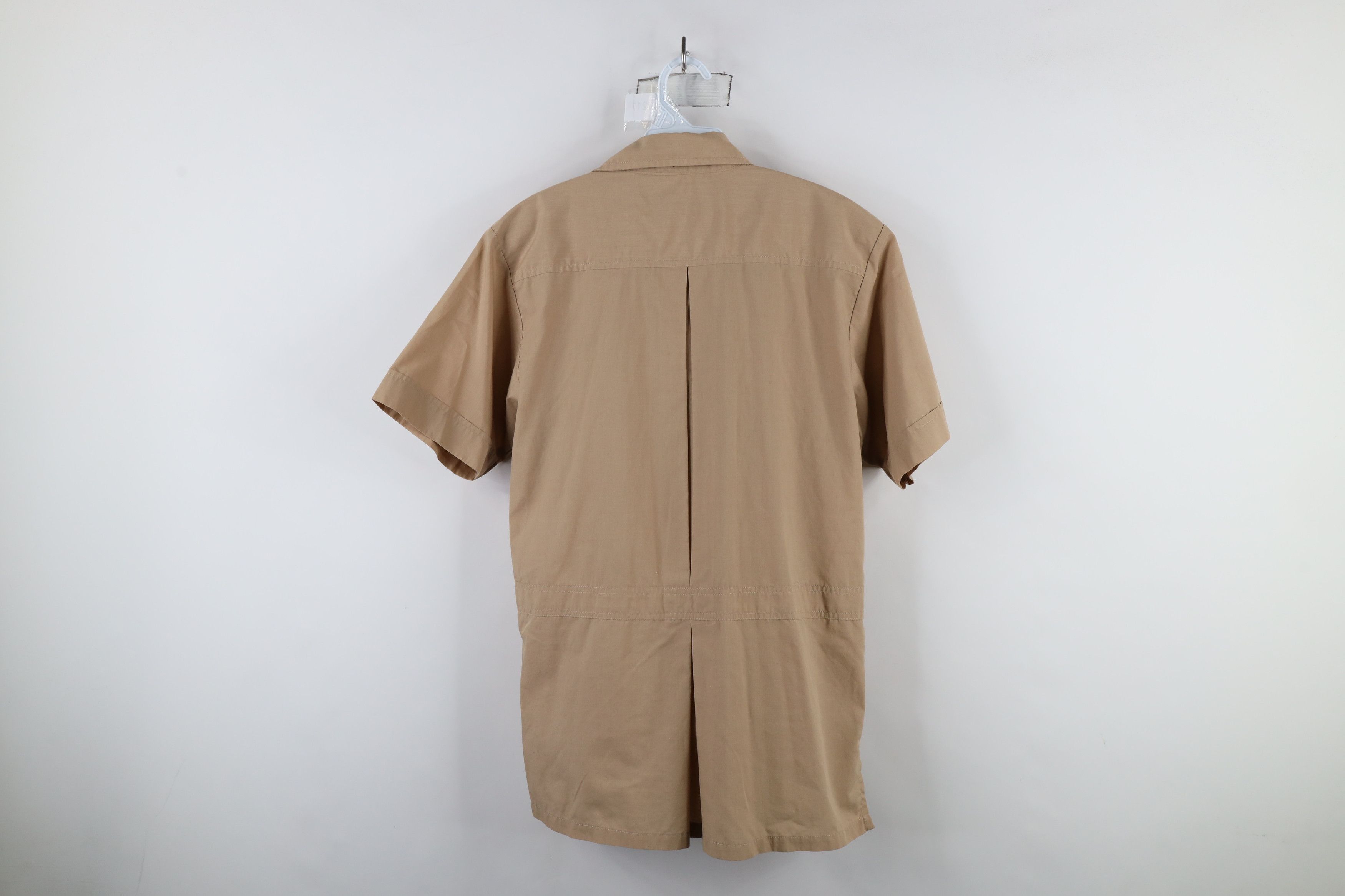 Vintage Vintage 90s Streetwear Safari Bush Button Shirt Beige Size US S / EU 44-46 / 1 - 9 Thumbnail