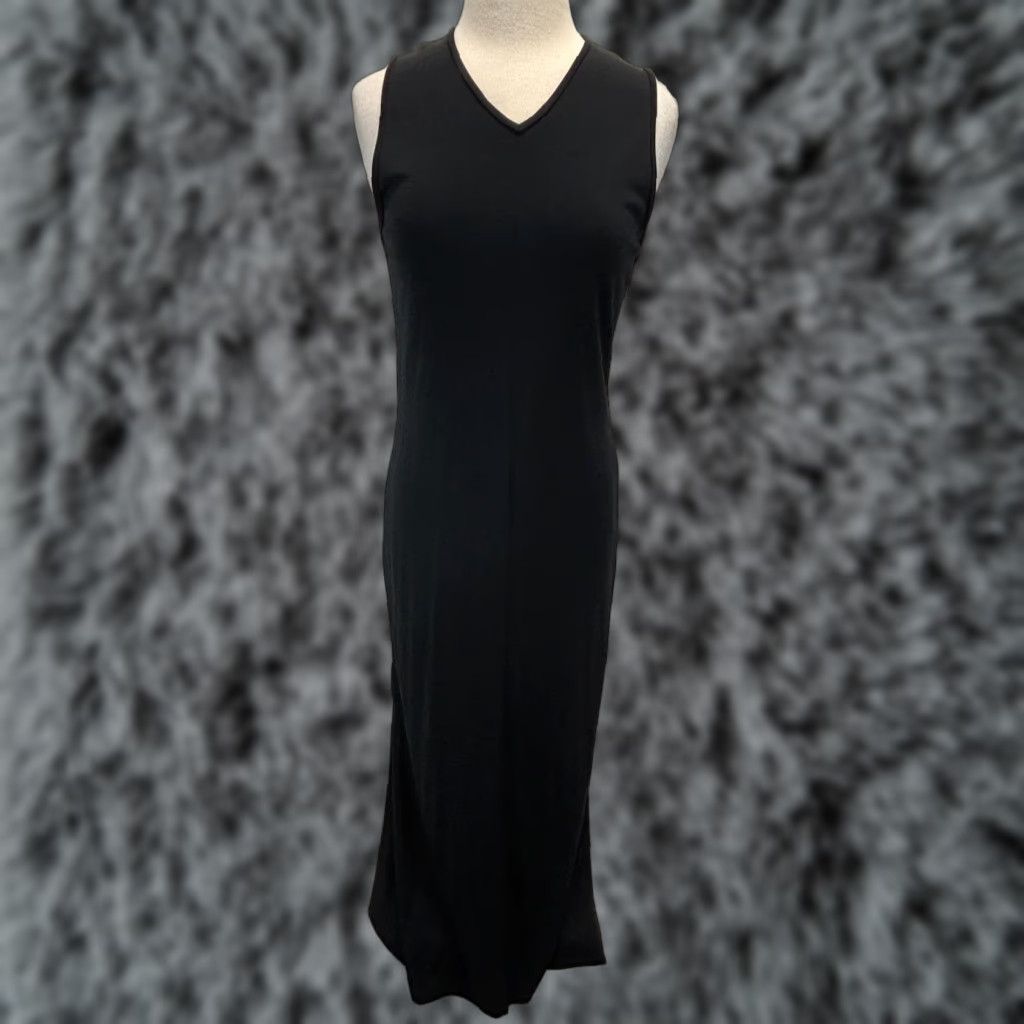 Loft VINTAGE LOFT Maxi Dress Womens PL Black Sleeveless Petite Large Y2K Capsule Pullover Solid Long Sleeveless Size L / US 10 / IT 46 - 1 Thumbnail