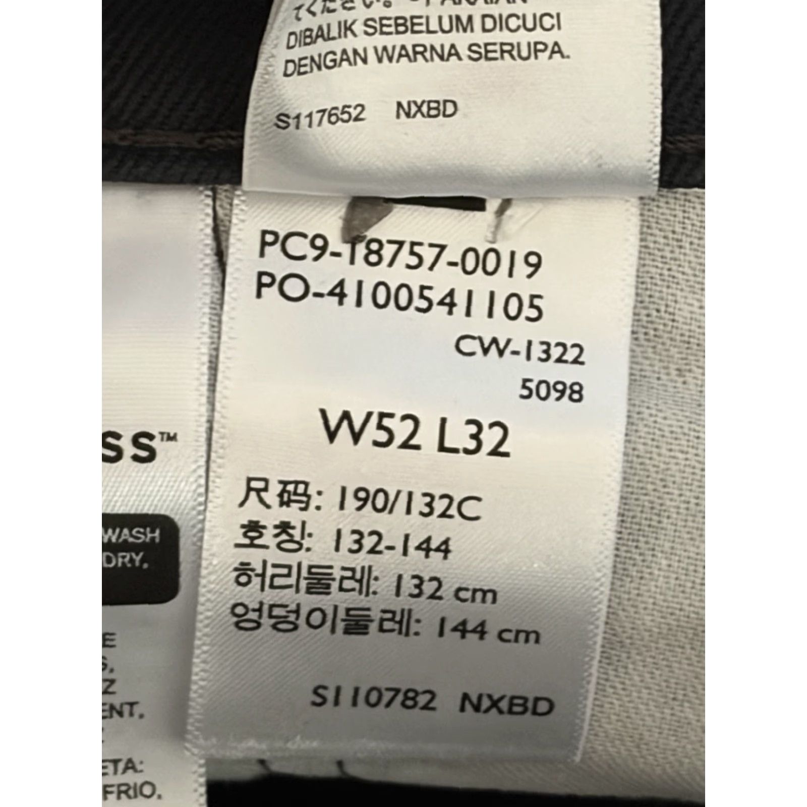 Levi's Levi's 514 Jeans Mens 52x30 Gray Straight Mid Rise Dark Wash Denim 5-Pocket Zip Regular Big & Tall Mens Jeans Size US 36 / EU 52 - 5 Thumbnail