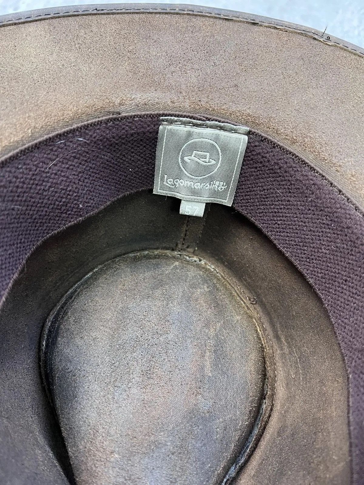 Western Rise Vintage western leather cowboy hat Lagomarsino y2k Size ONE SIZE - 7 Thumbnail