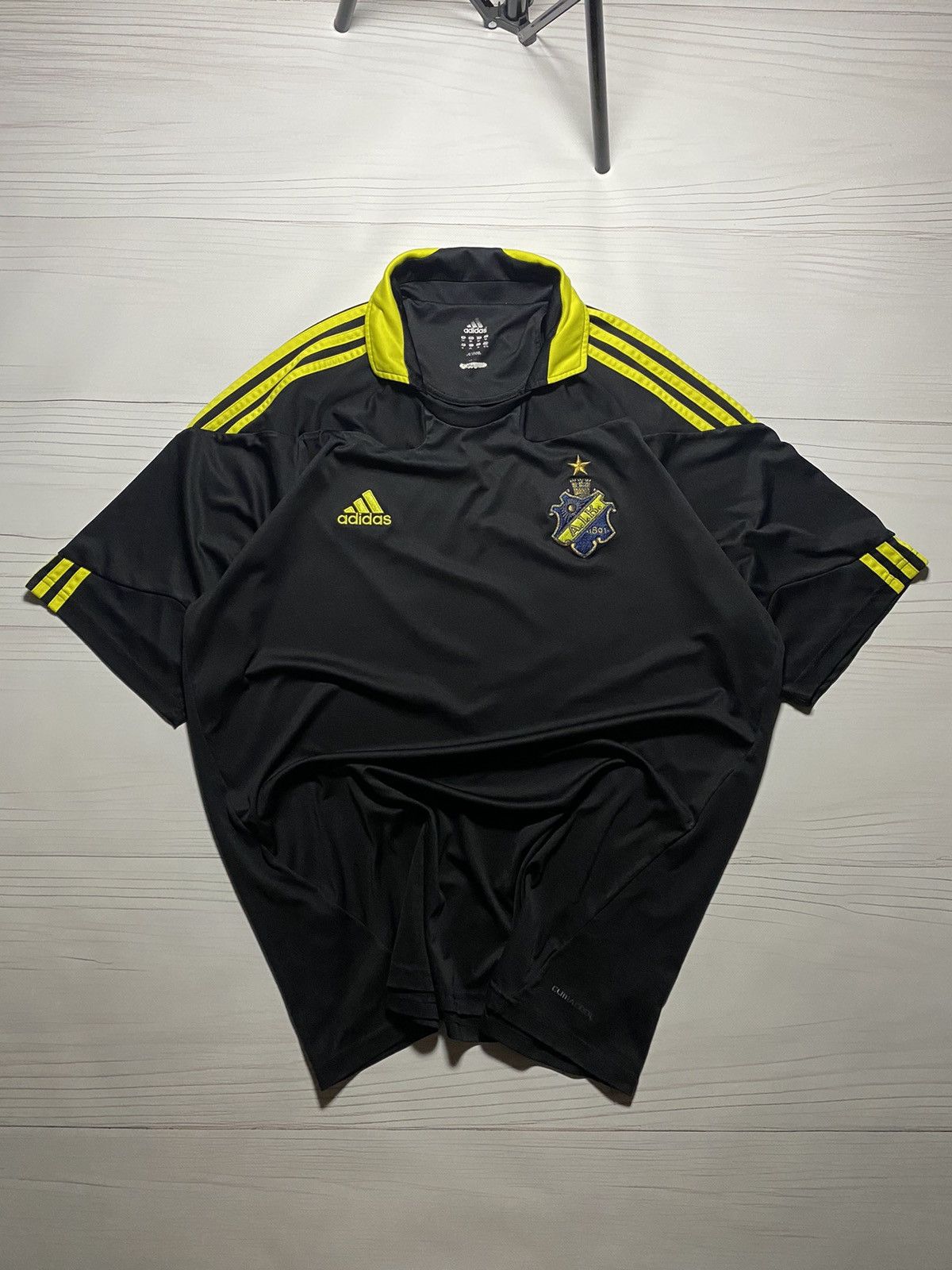 Adidas × Vintage Adidas AIK Stockholm 2010/11 Home Football Shirt Soccer Size US XXL / EU 58 / 5 - 1 Thumbnail