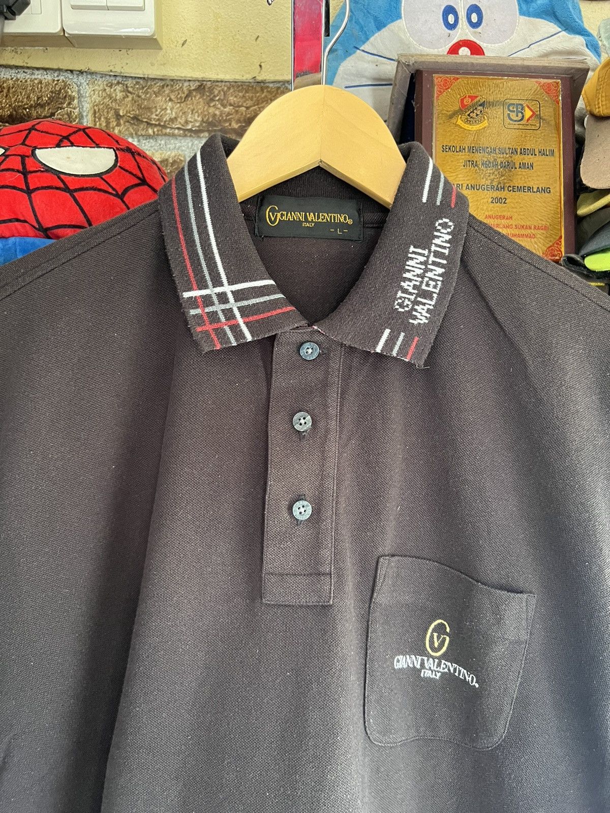 Gianni Valentino 🔥Vintage Sun Faded Gianni Valentino Polo Tee Size US M / EU 48-50 / 2 - 3 Thumbnail