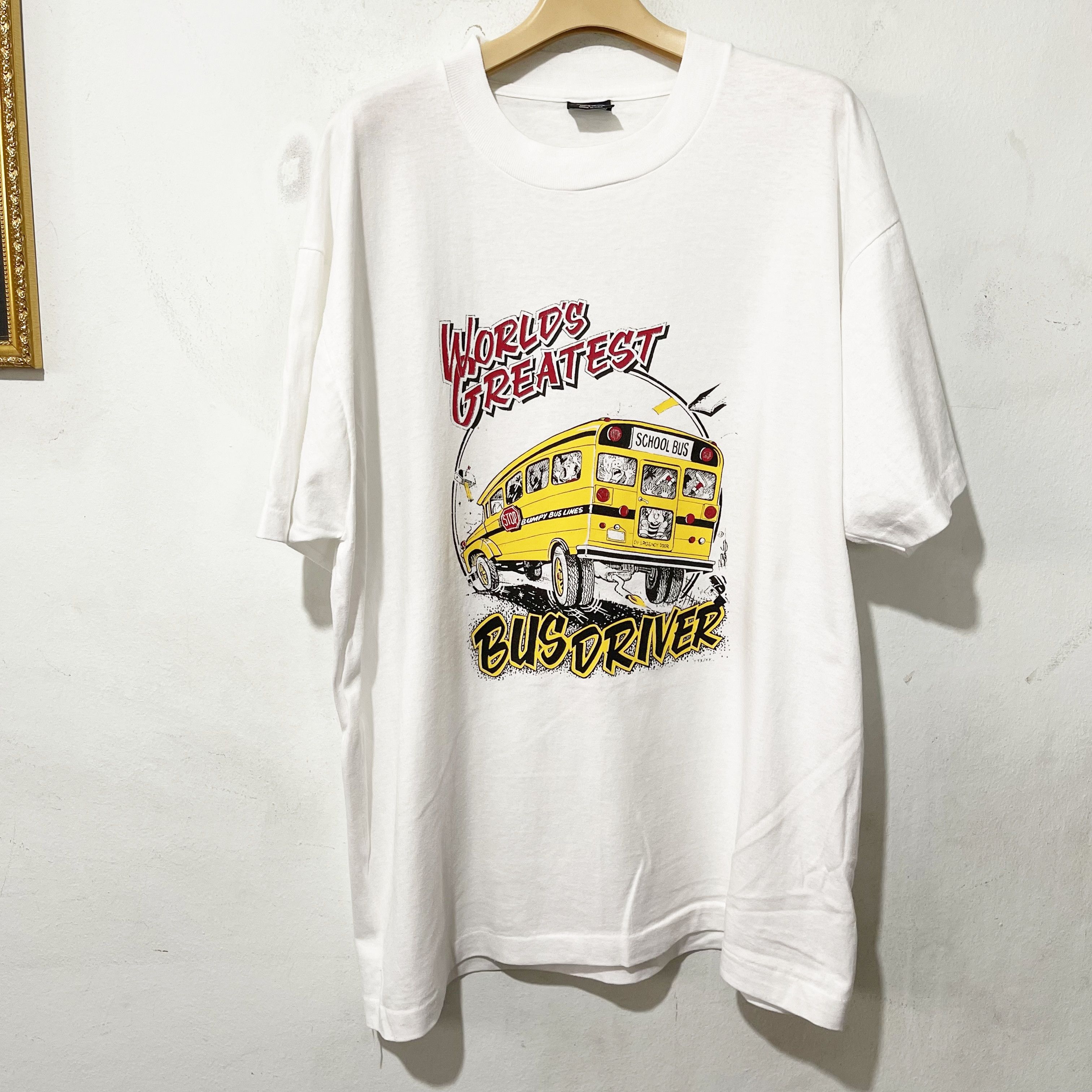 Vintage Vintage 90s World’s Greatest Bus Driver T-Shirt Size US XL / EU 56 / 4 - 1 Thumbnail
