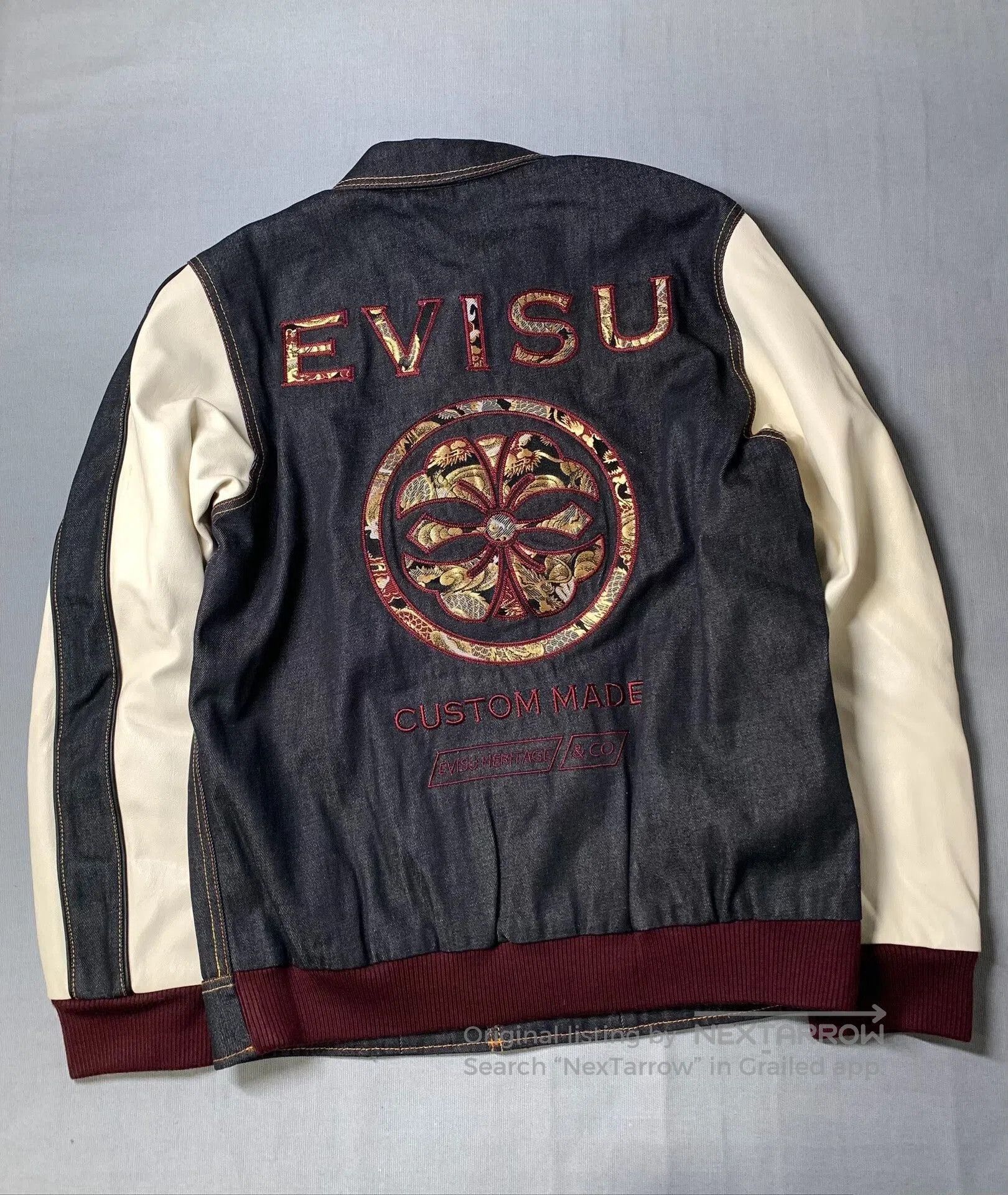 Evisu Evisu Denim Baseball Coach Jacket. Size US L / EU 52-54 / 3 - 3 Thumbnail