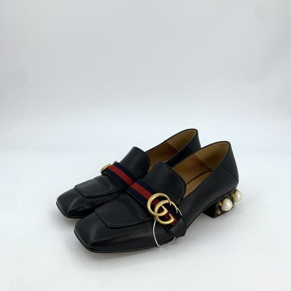 Gucci Gucci Square Toe Double G Pearl Mary Jane Shoes 0079 Size US 7.5 / EU 40-41 - 1 Thumbnail
