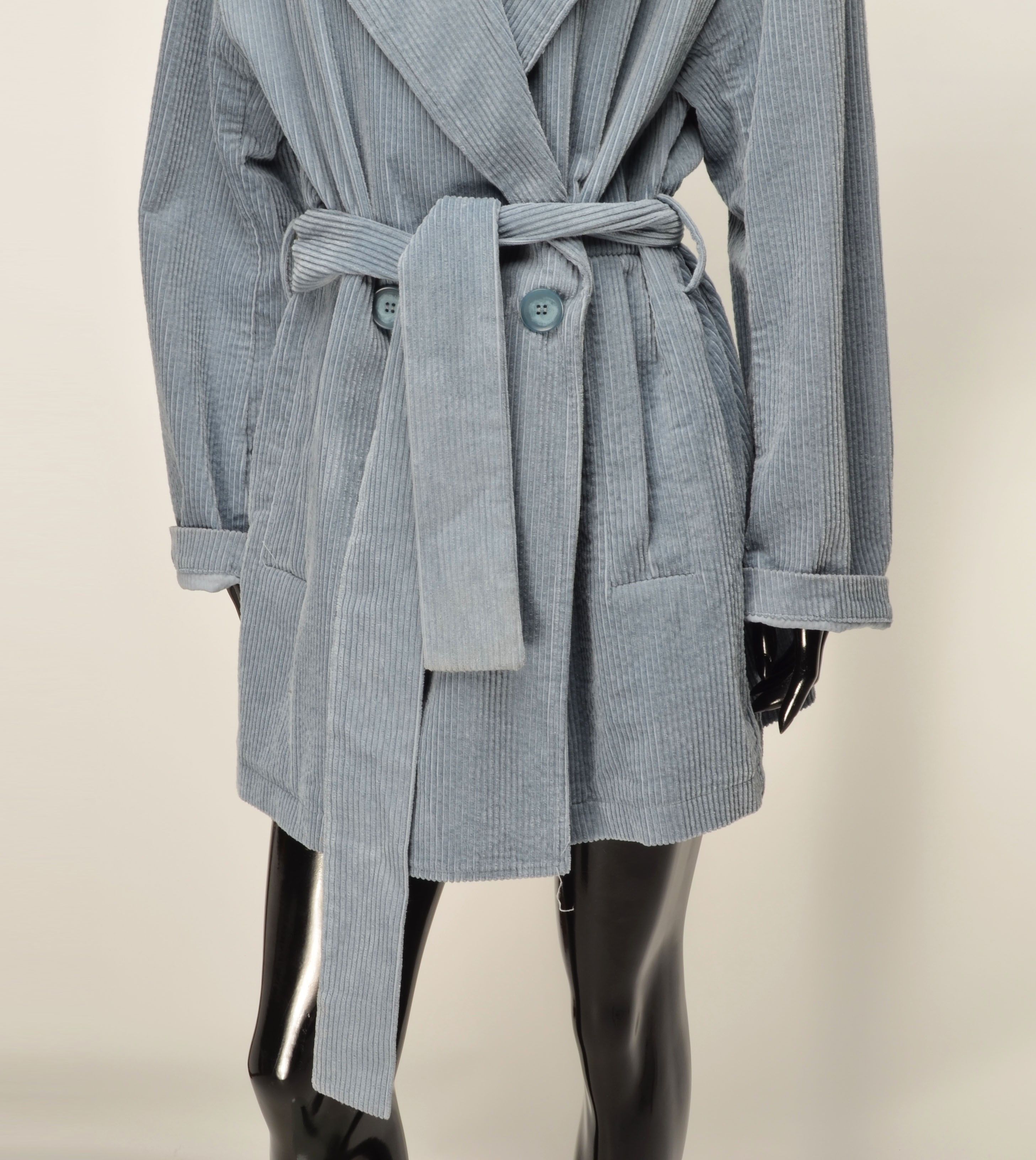 BIMBA Y LOLA Bimba Y Lola Coquette Oversized Belted Corduroy Trench Coat Size M / US 6-8 / IT 42-44 - 3 Thumbnail