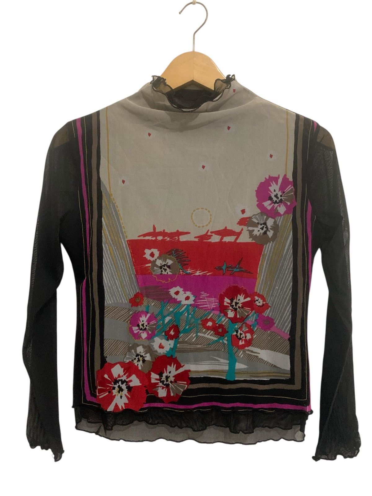 Japanese Brand Meshtop Flower women style Size XS / US 0-2 / IT 36-38 - 1 Thumbnail