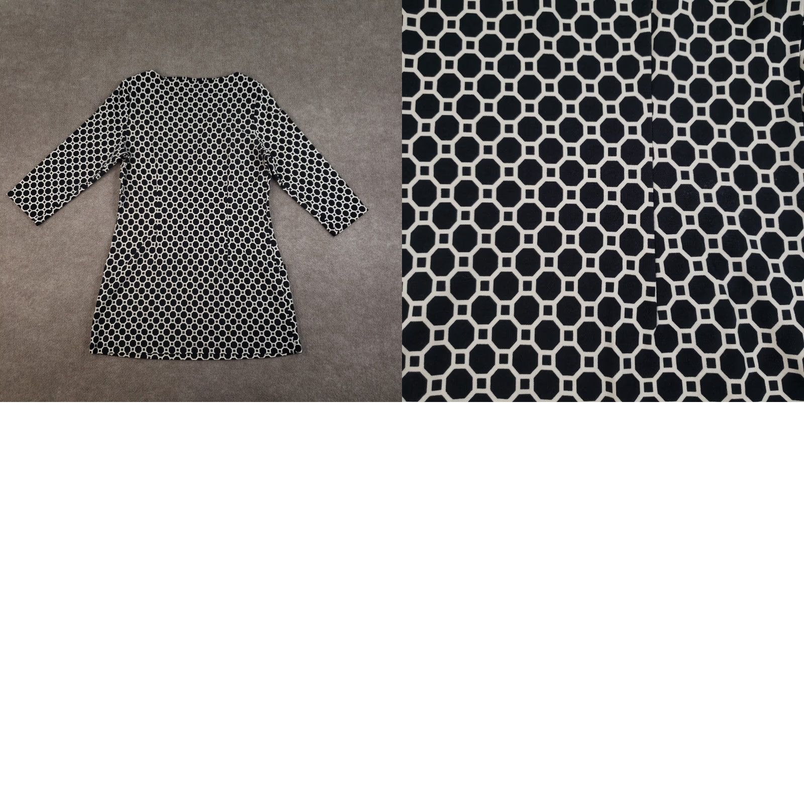 J.McLaughlin J. McLaughlin Dress Womens Black Medium 3/4 Sleeve Pullover Stretch Octagon Size M / US 6-8 / IT 42-44 - 8 Thumbnail