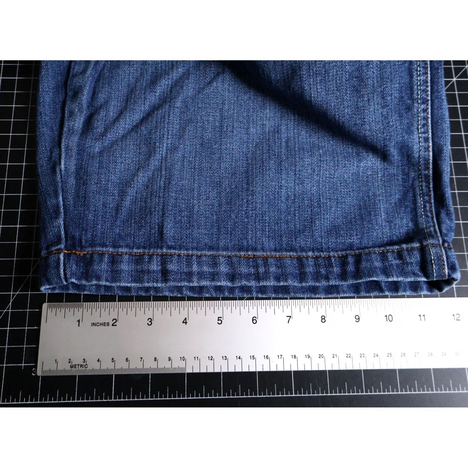 Denime VINTAGE Bare Fox Baggy Jean Shorts Bermuda Denim 30 x 12 Blue Embroidered Men’s Shorts Boys? Size US 30 / EU 46 - 7 Thumbnail