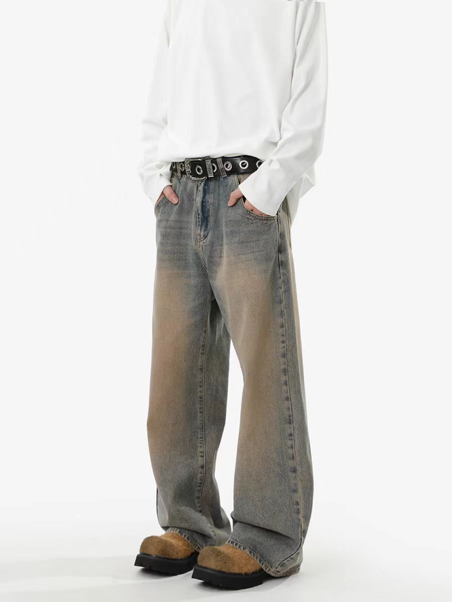 Japanese Brand × Jean High Street Washed Vintage Loose Jeans Size US 34 / EU 50 - 1 Thumbnail