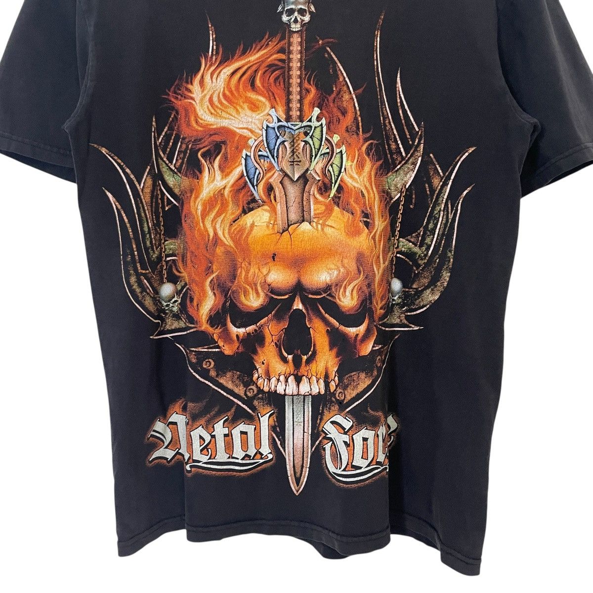 Band Tees Vintage Metal Forge Dead Fire Skull Roll Tee Size US S / EU 44-46 / 1 - 2 Thumbnail