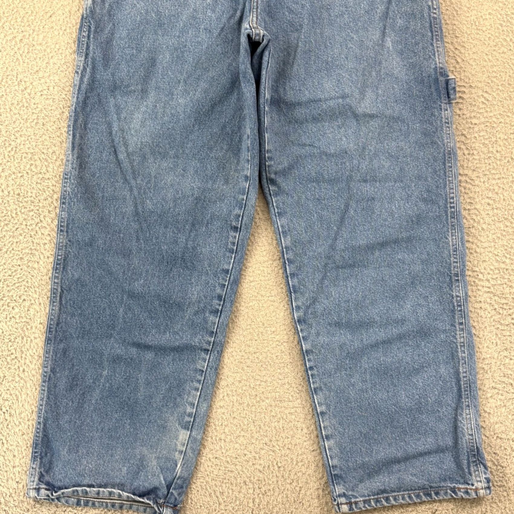 CB Sports VINTAGE PB Sports Jeans Mens 34x32 Blue Grunge Wide Leg Baggy Loose Skate Y2K Jeans Size US 34 / EU 50 - 2 Thumbnail