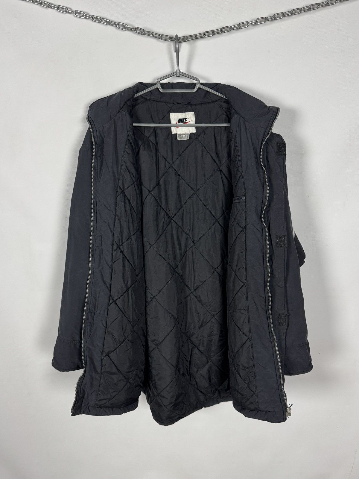 Nike Vintage 90s Nike Down Nylon Jacket Parka Swoosh Logo Size L Size US L / EU 52-54 / 3 - 7 Thumbnail
