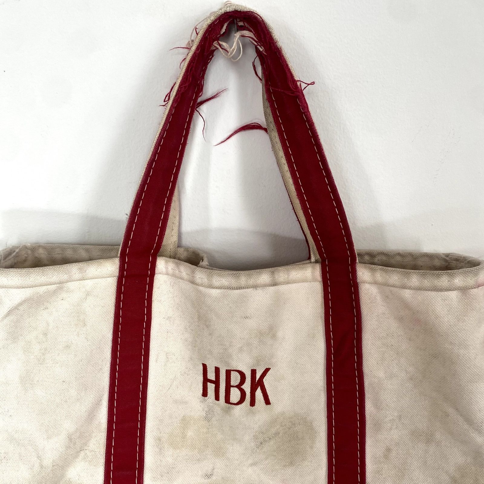 L.L. Bean × Vintage Vintage LL Bean Boat And Tote Bag Distressed Thrashed Size ONE SIZE - 3 Thumbnail