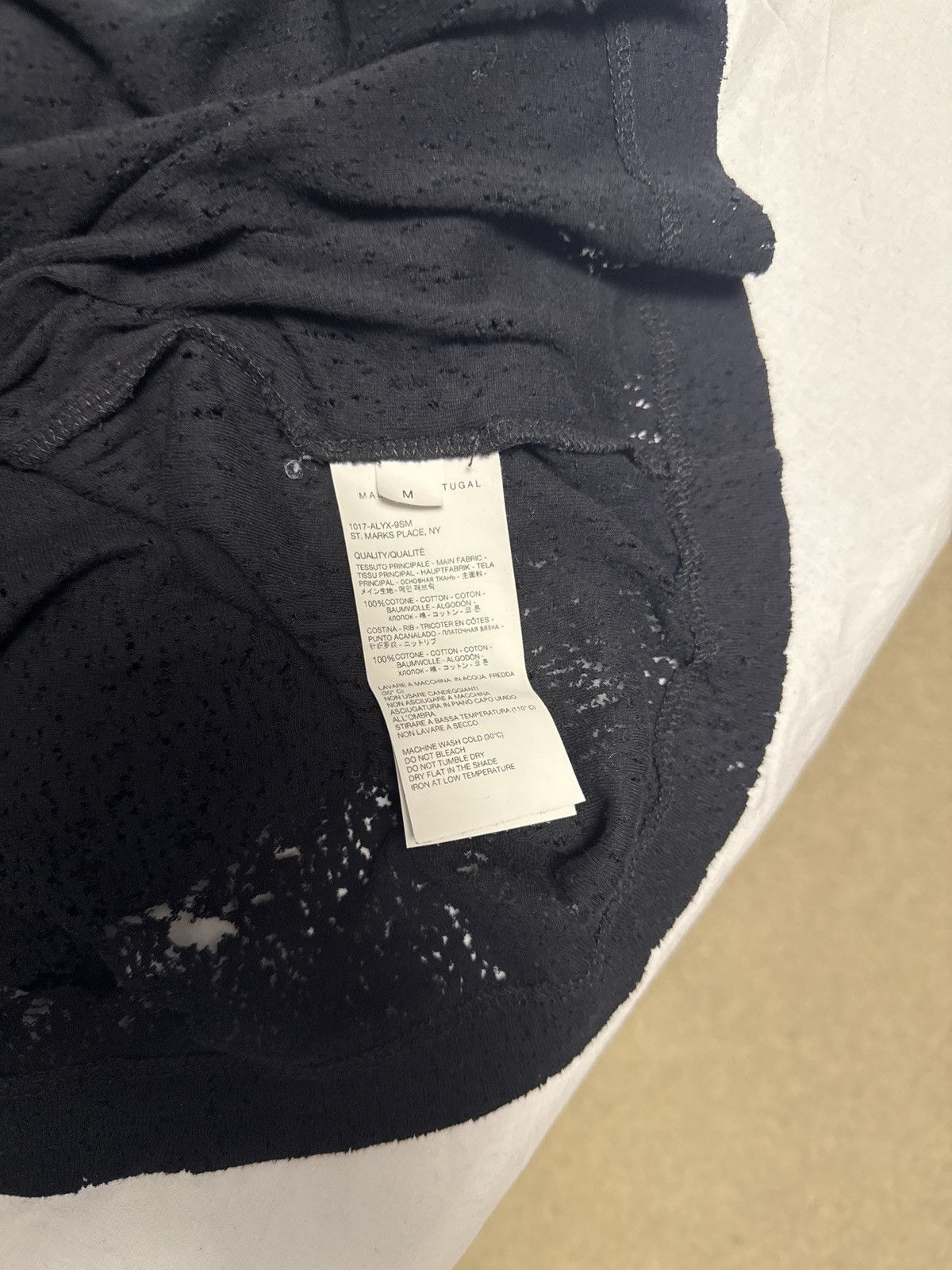 Alyx Alyx distressed longline t shirt Size US M / EU 48-50 / 2 - 5 Thumbnail