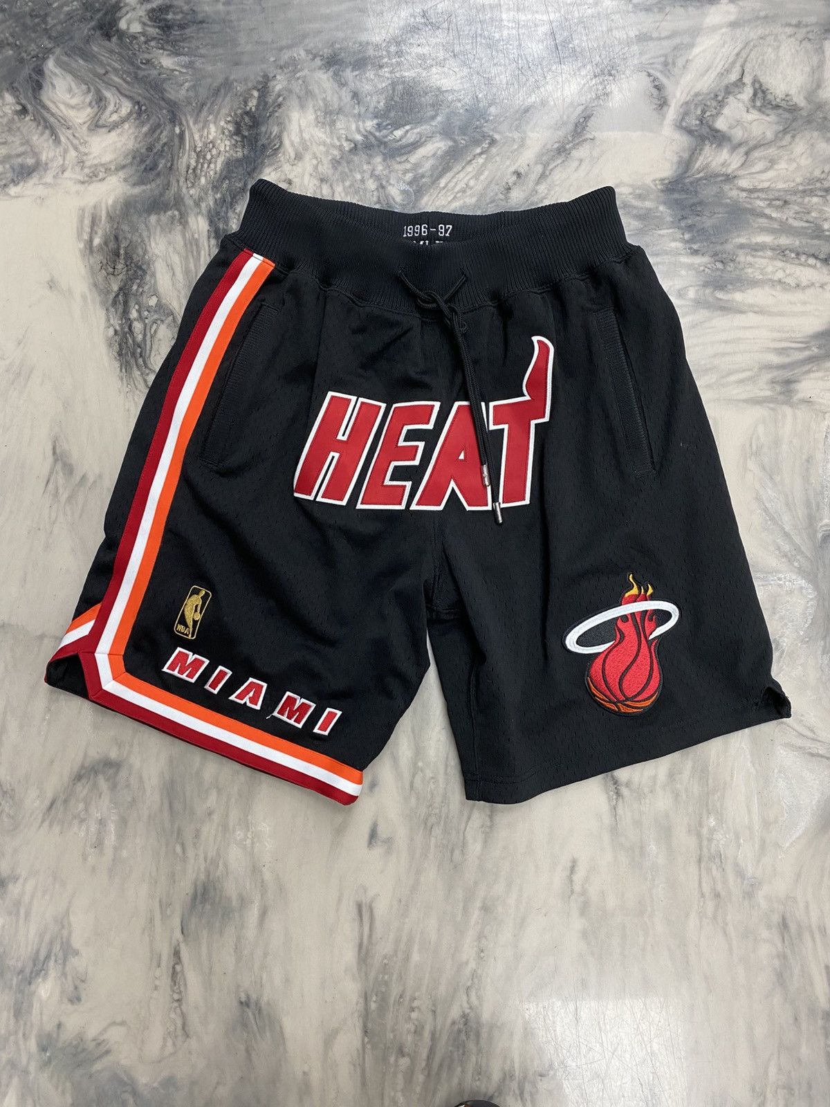 Just Don Just Don Miami Heat shorts black red small authentic rare Size US 32 / EU 48 - 1 Thumbnail