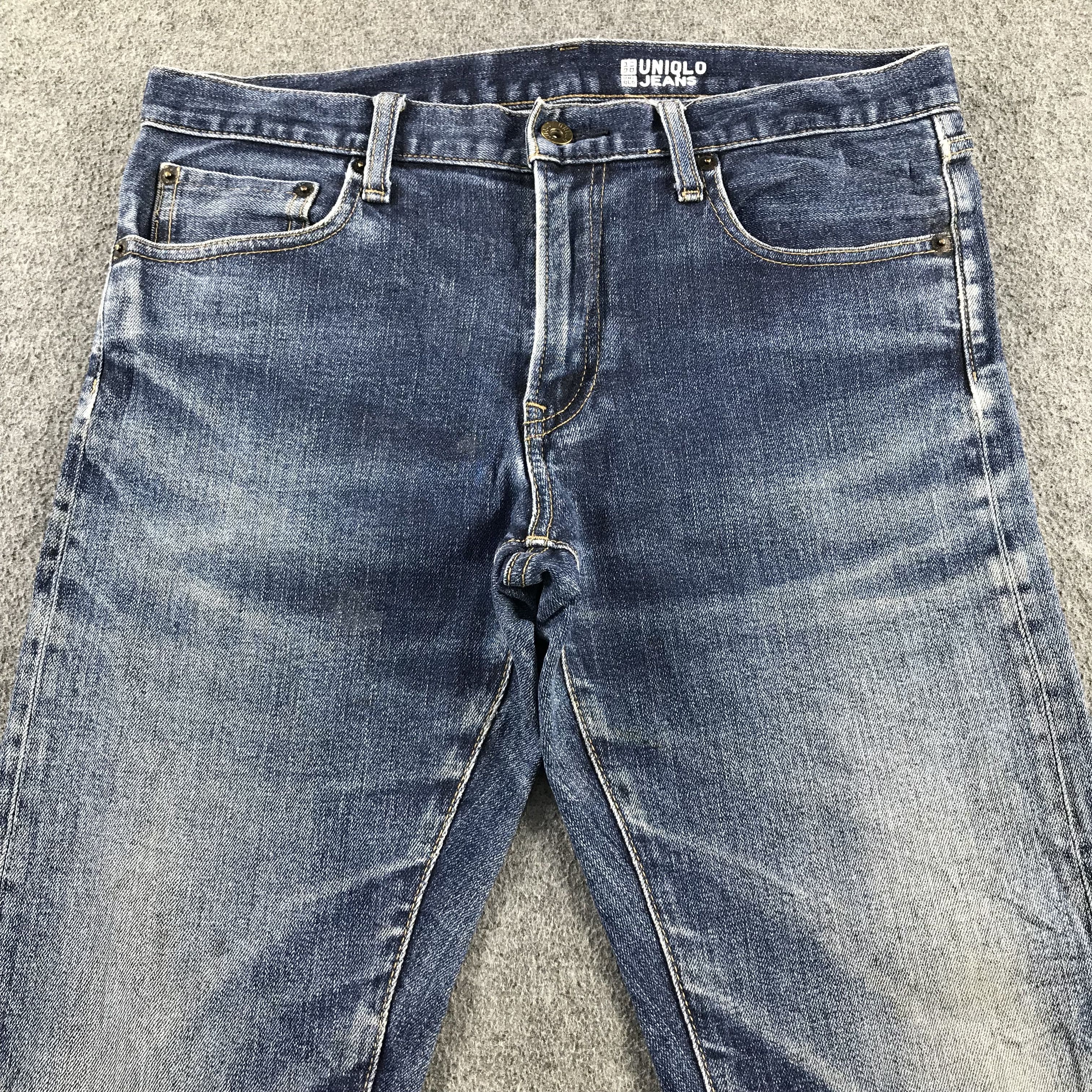 Japanese Brand Uniqlo Selvedge Jeans Faded Redline Denim KJ3434 Size US 32 / EU 48 - 3 Thumbnail