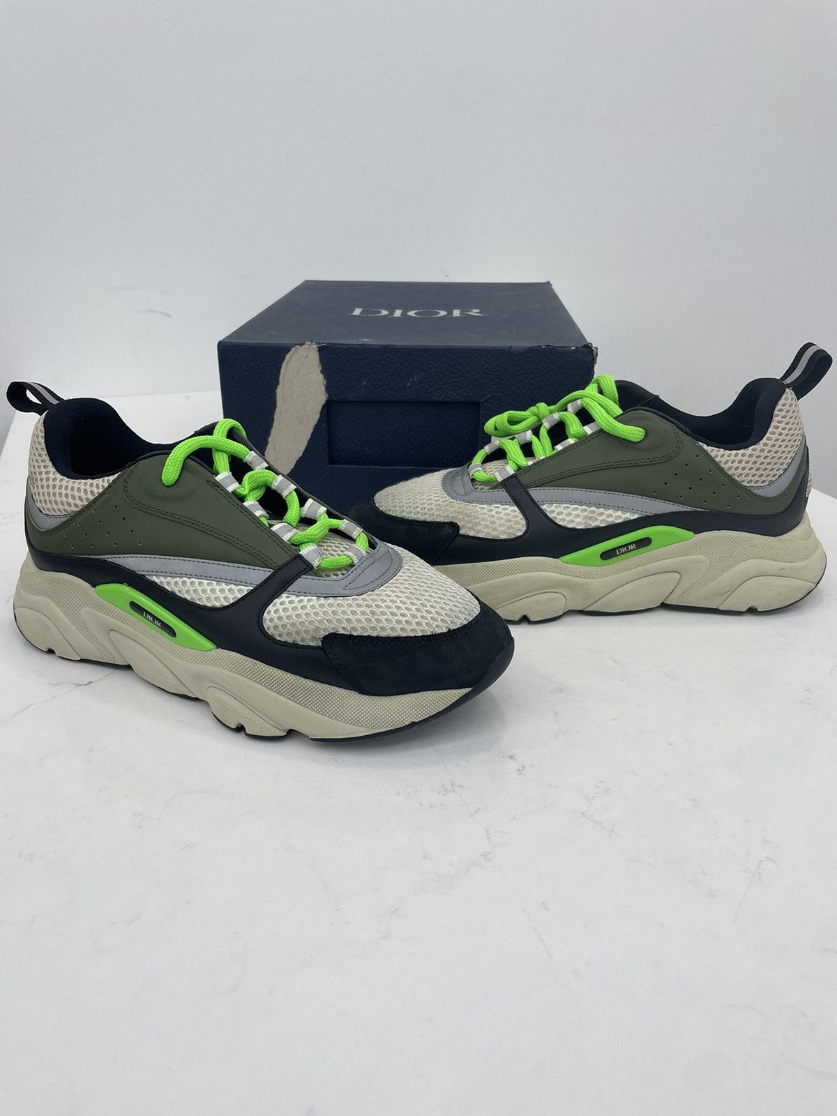 Dior Dior B22 green, white and black Size US 8 / EU 41 - 1 Thumbnail