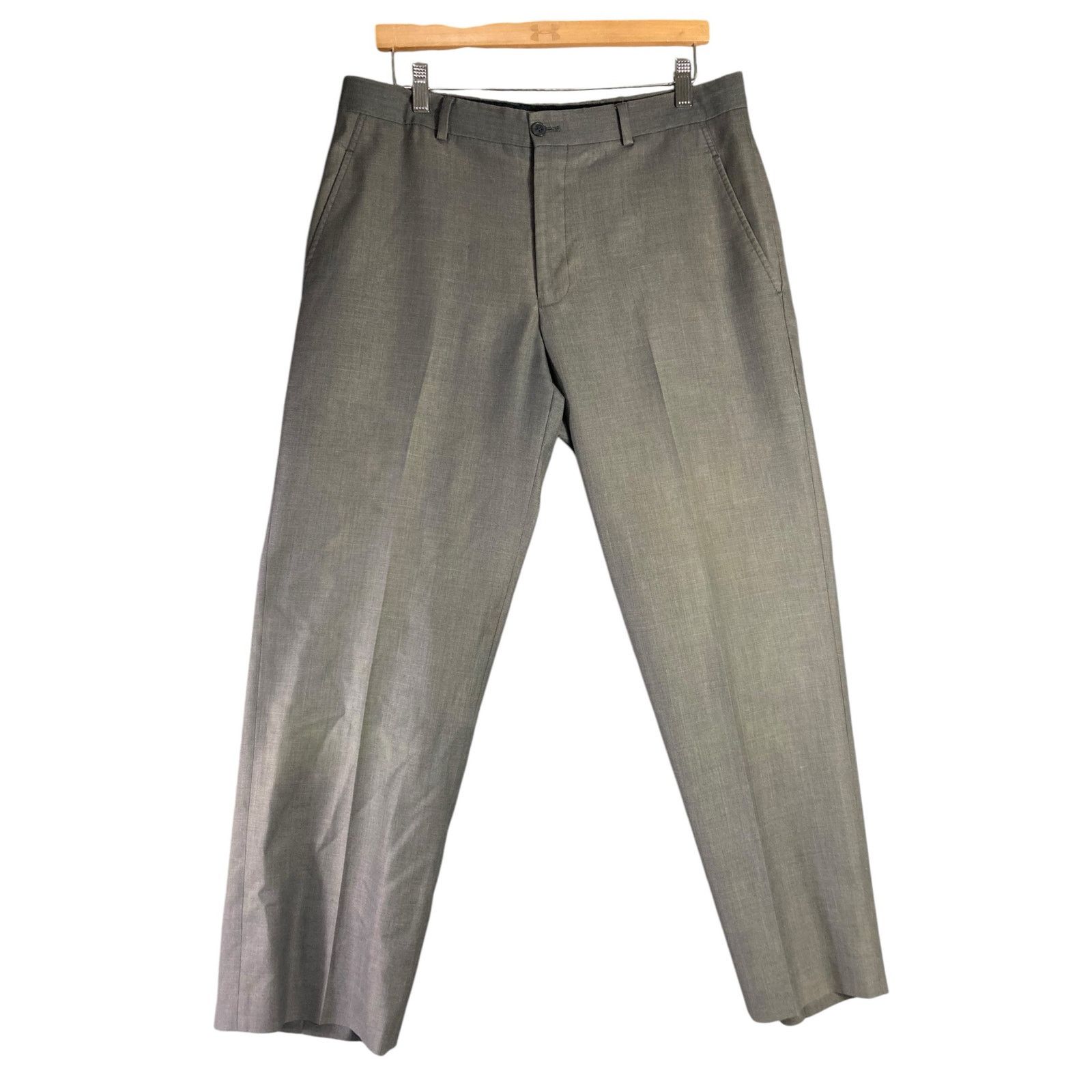 J Ferrar JF Ferrar Men's Modern Fit Dress Pants Gray Size 34x29 Size 34R - 1 Thumbnail