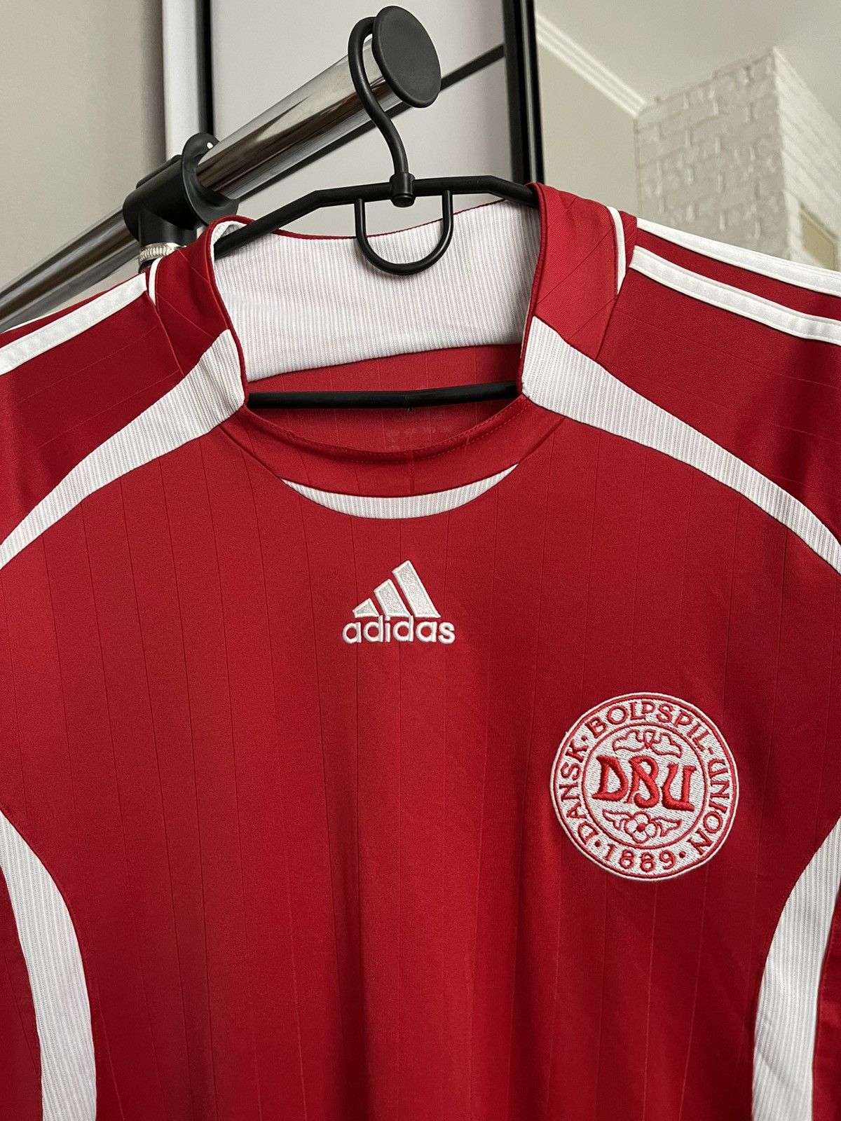 Adidas 2006/2008 Denmark Adidas Soccer Jersey Shirt Vintage Size US L / EU 52-54 / 3 - 6 Thumbnail
